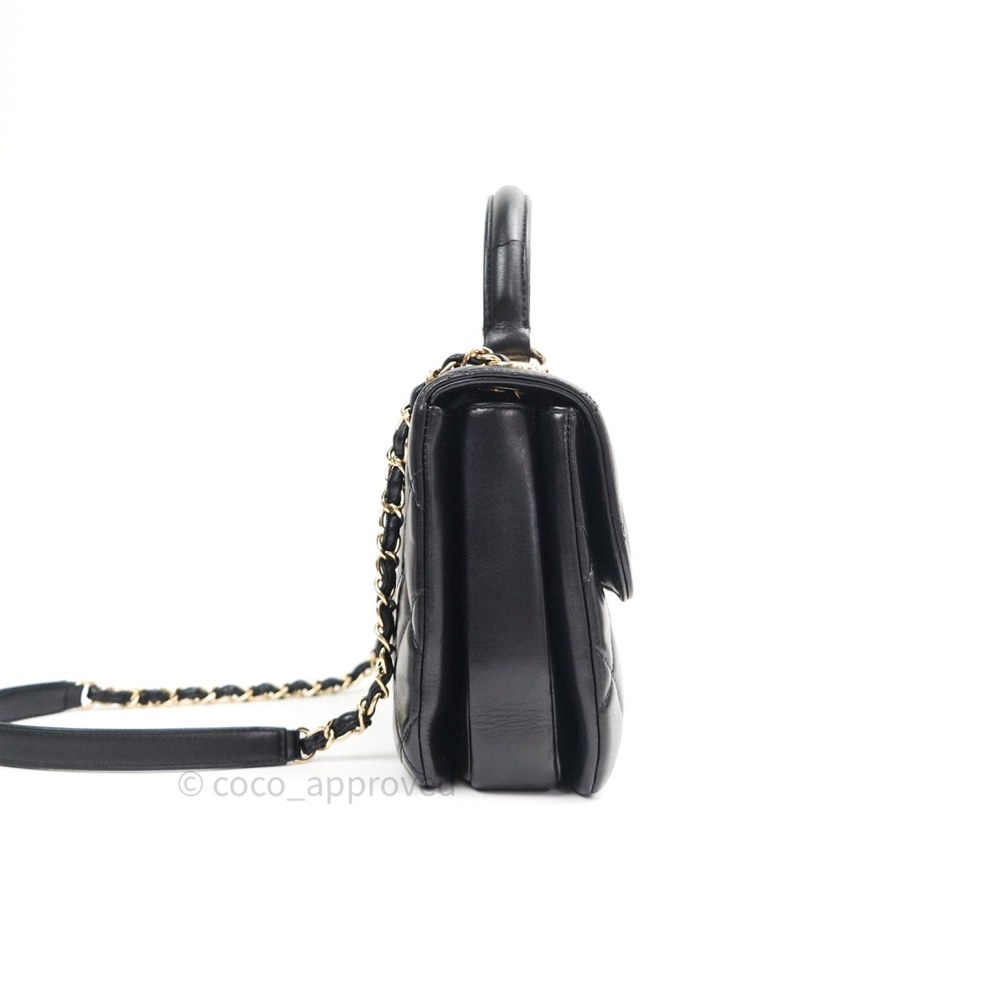 Chanel Trendy CC Small Black Lambskin Gold Hardware