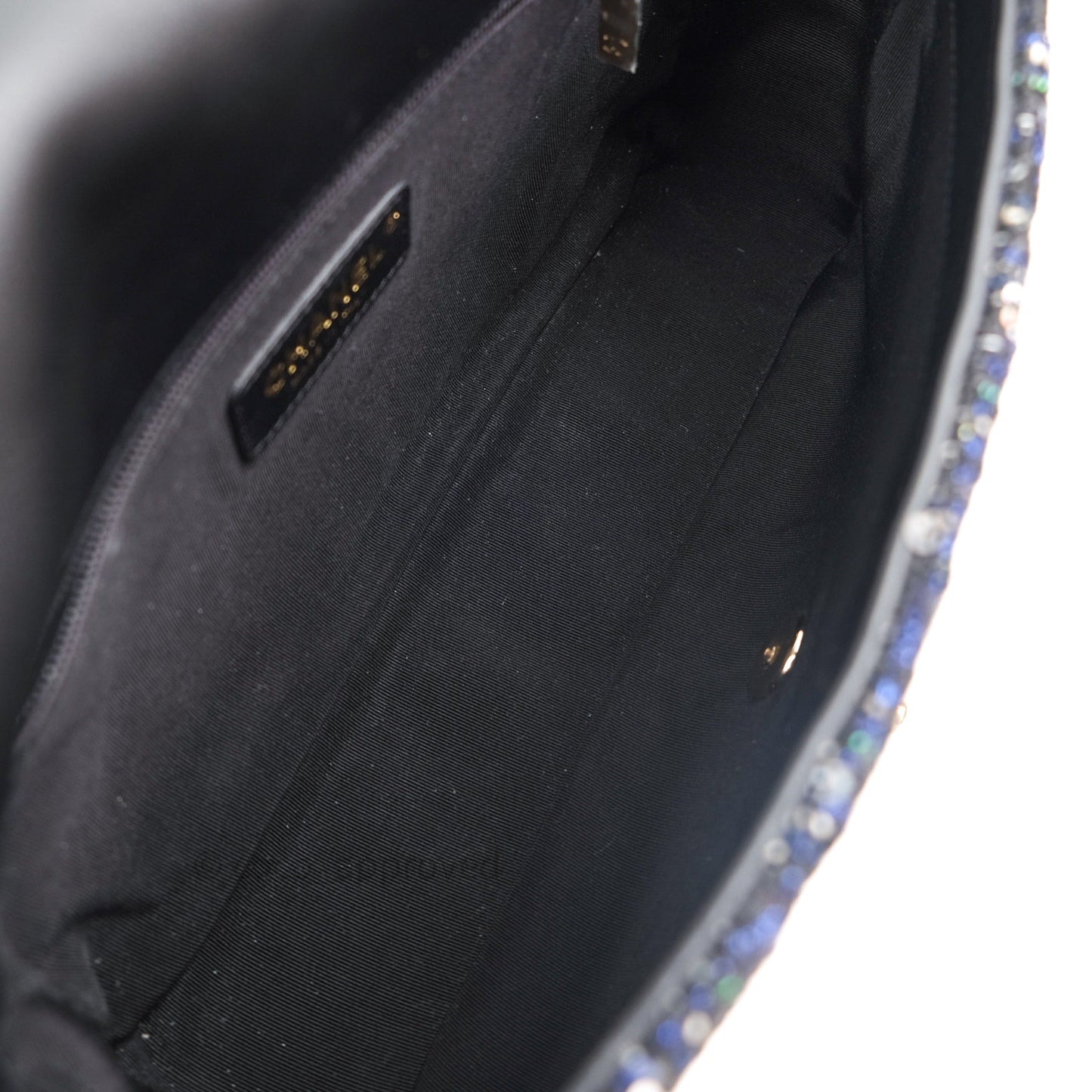 Chanel Tweed Medium Pearl Handle Flap Black Ecru