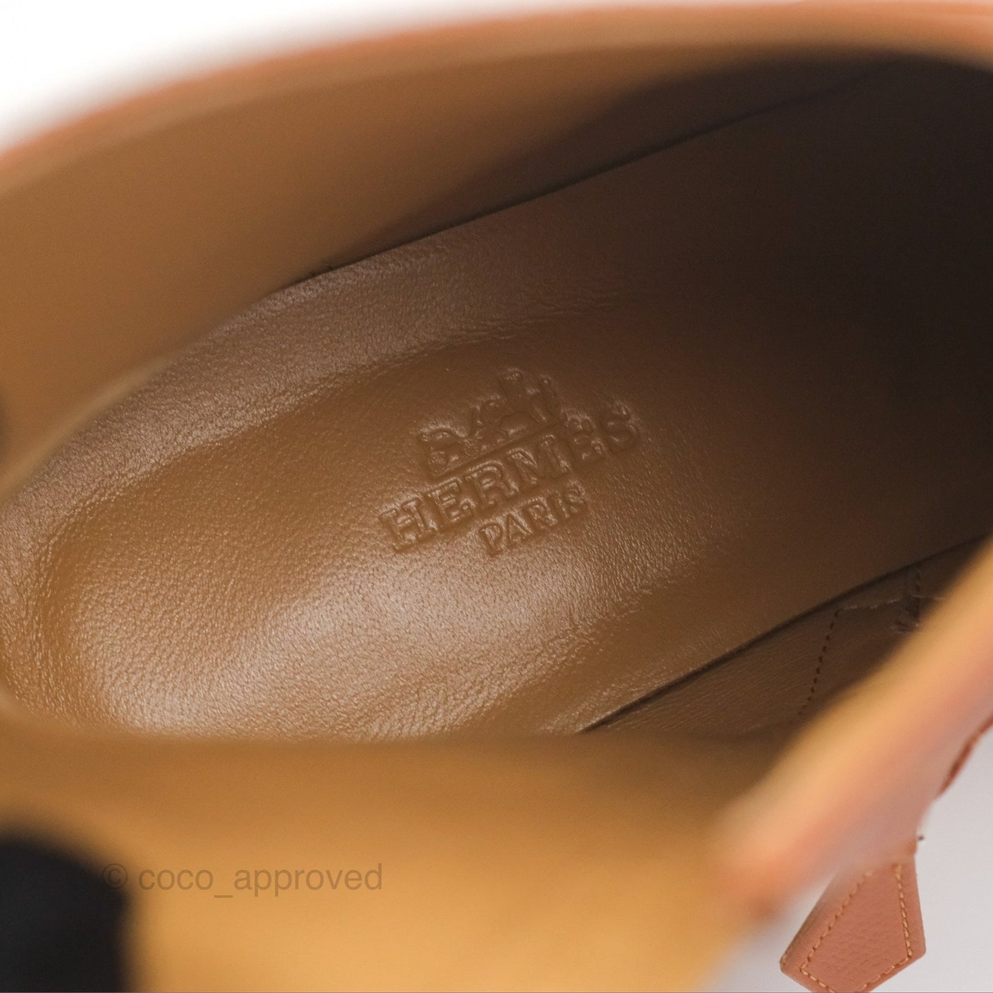 Hermès Flatteuse 60 Ankle Boot Natural Calfskin