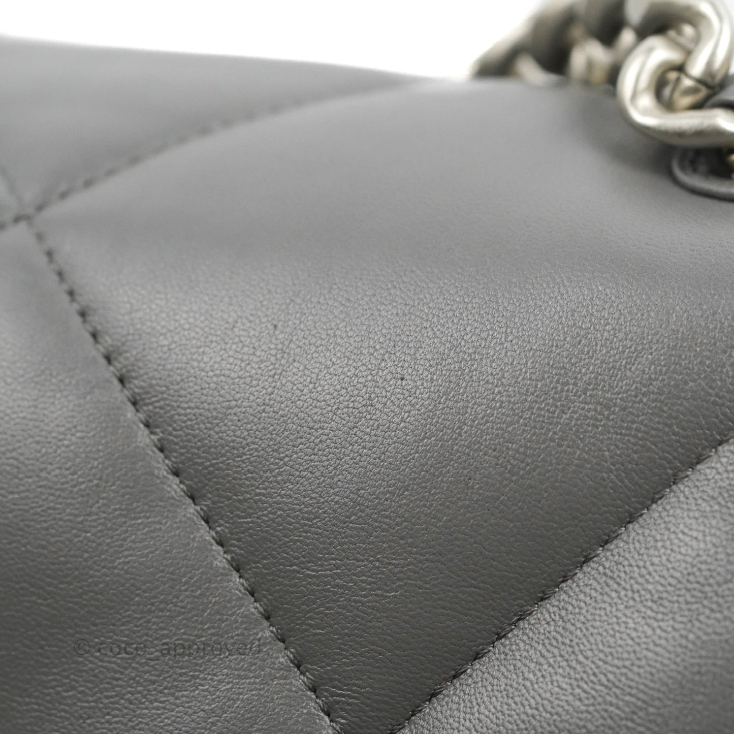 Chanel 19 Small Dark Grey Mixed Hardware