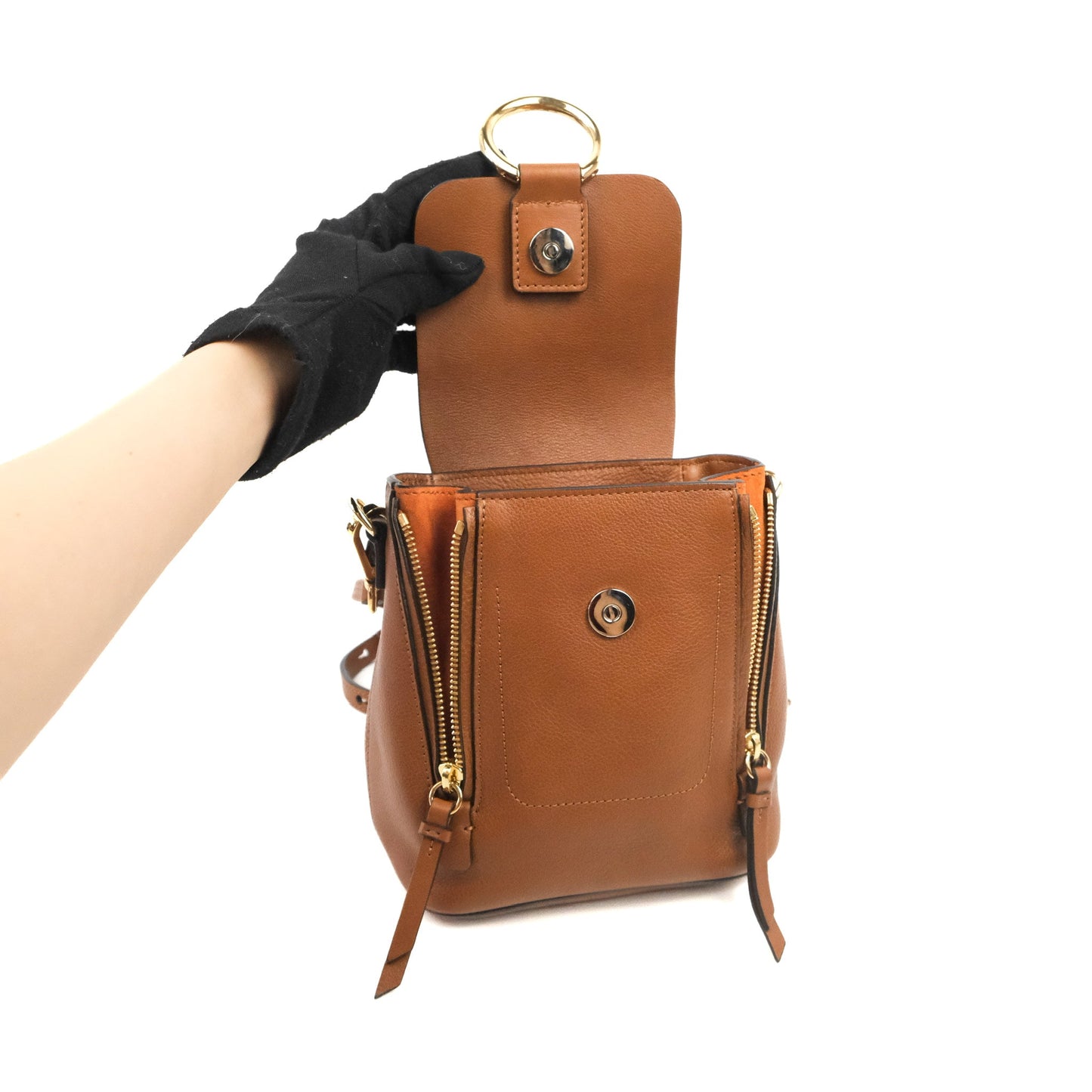 Chloé Mini Faye Backpack Brown