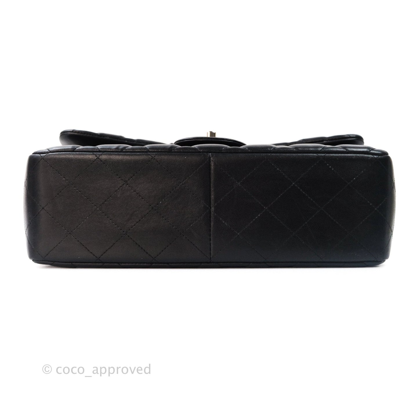 Chanel Jumbo Double Flap Black Lambskin Silver Hardware⁣⁣