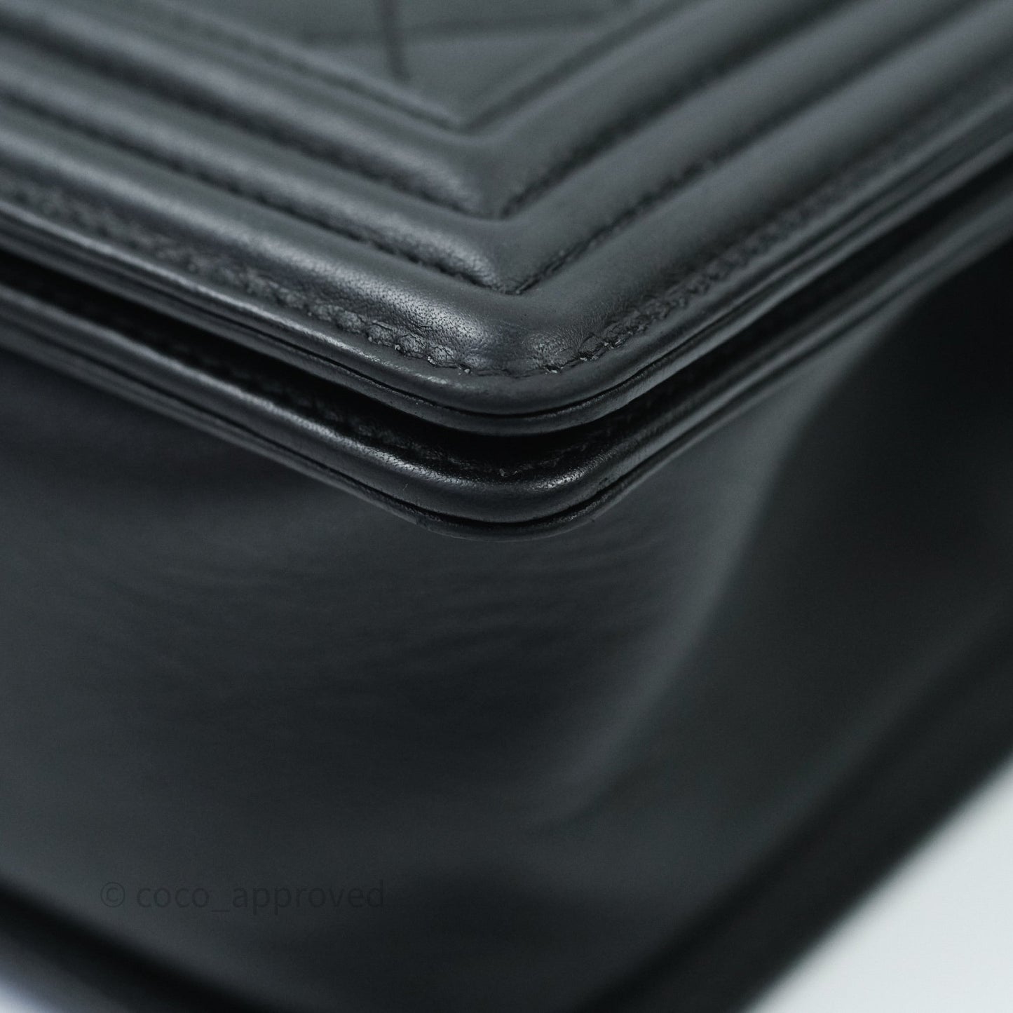 Chanel Quilted Medium Calfskin Boy Flap Ruthenium Hardware