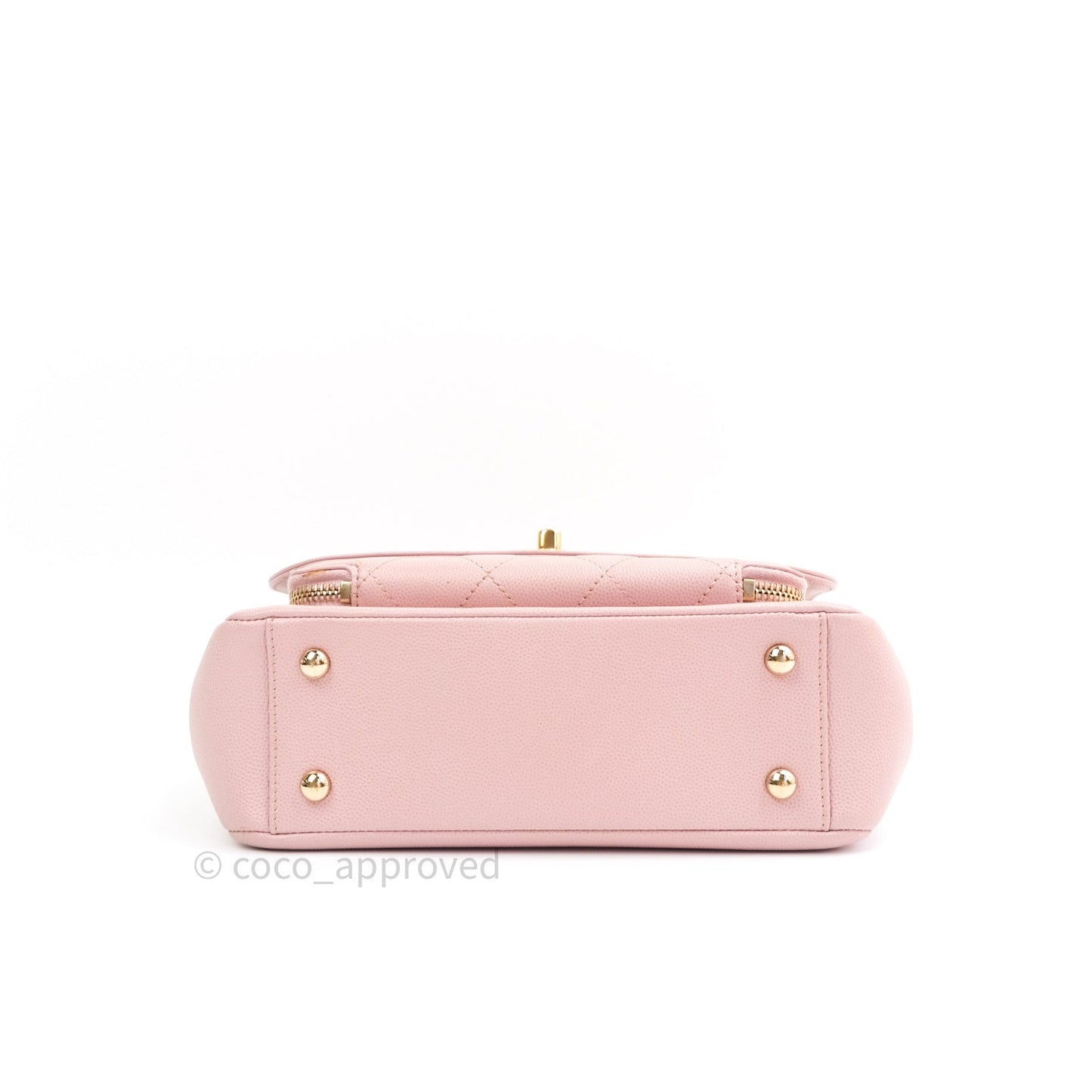Chanel Quilted Medium Business Affinity Flap Light Pink Light Gold Hardware
