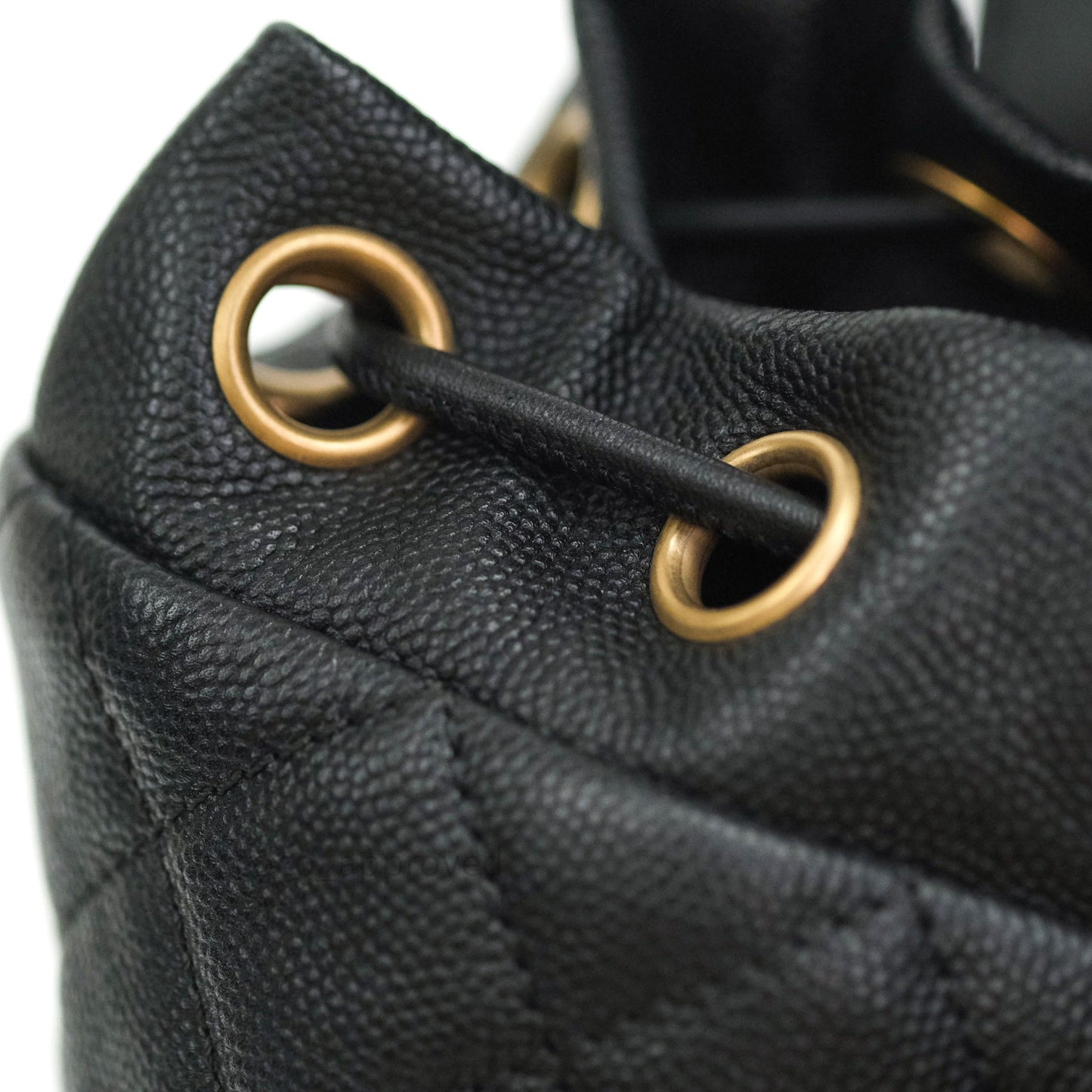 Chanel Quilted Filigree Backpack Black Caviar