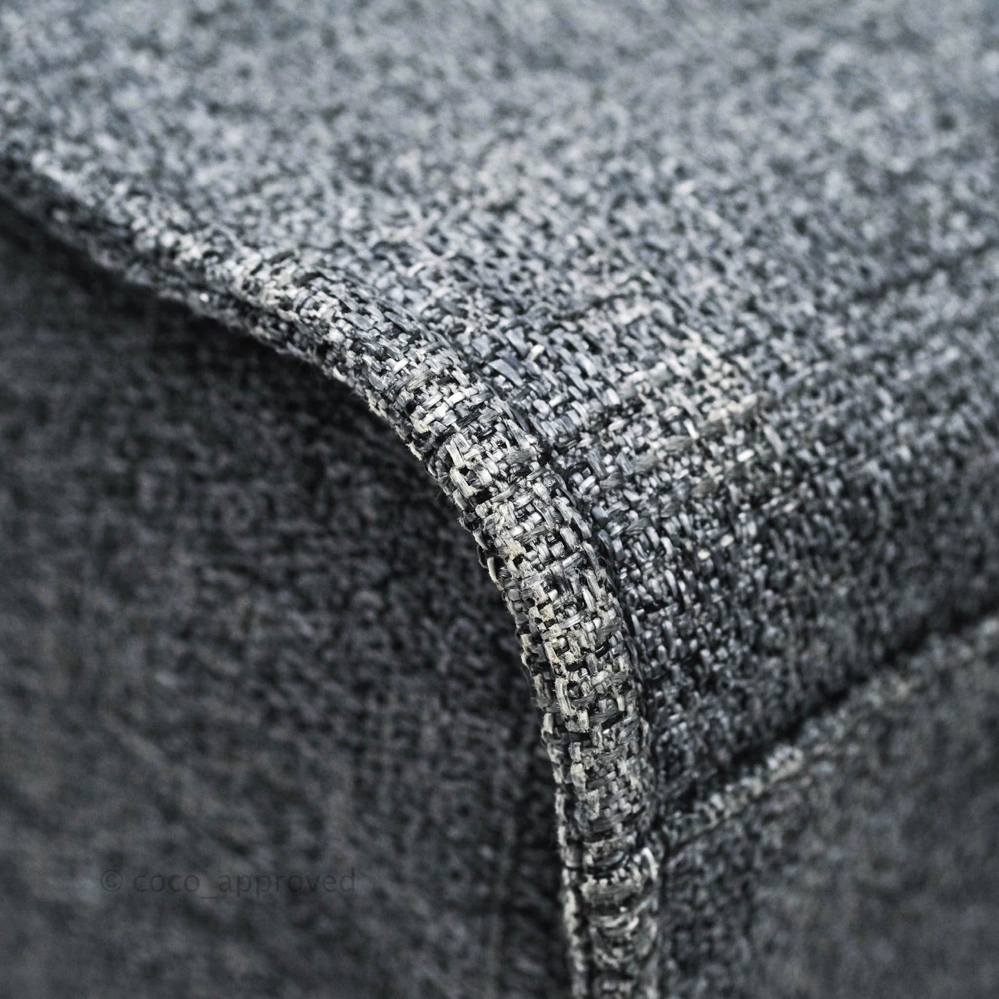 Chanel Large Deauville Charcoal Grey Canvas