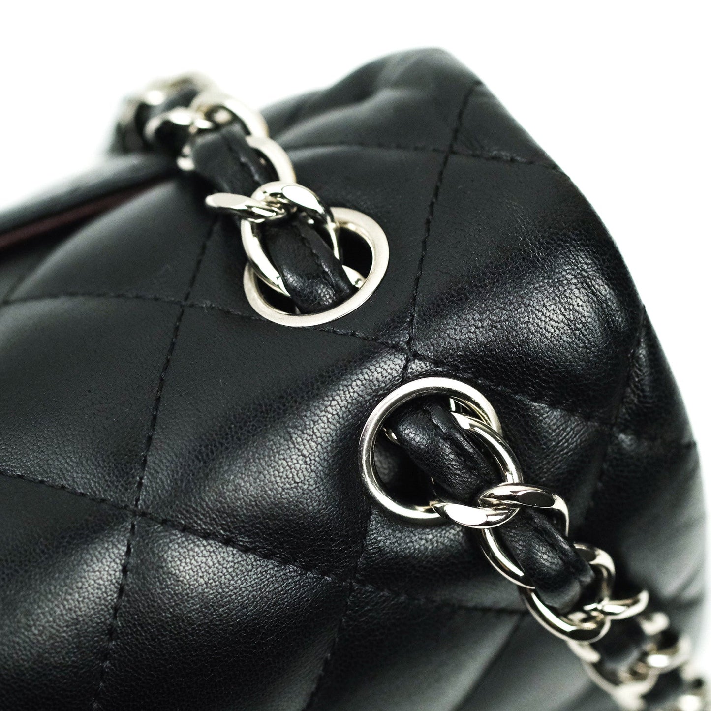 Chanel Jumbo Double Flap Black Lambskin Silver Hardware⁣⁣