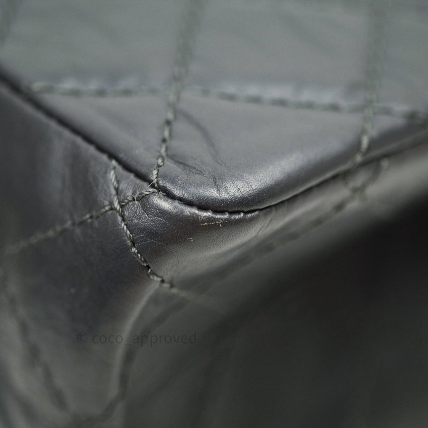 Chanel Reissue Quilted Aged Calfskin Dark Grey Ruthenium Hardware 226