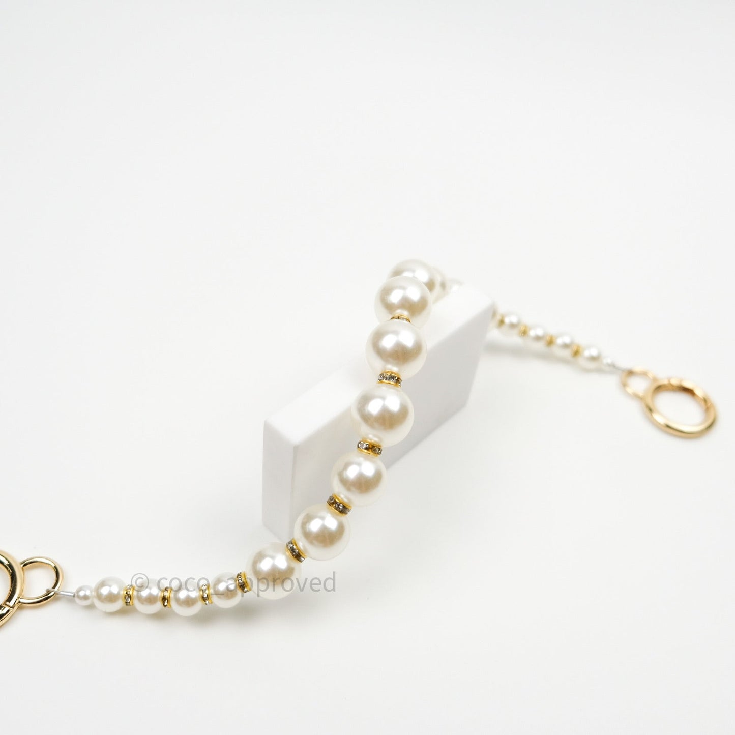 Pearl Chain with Rhinestones