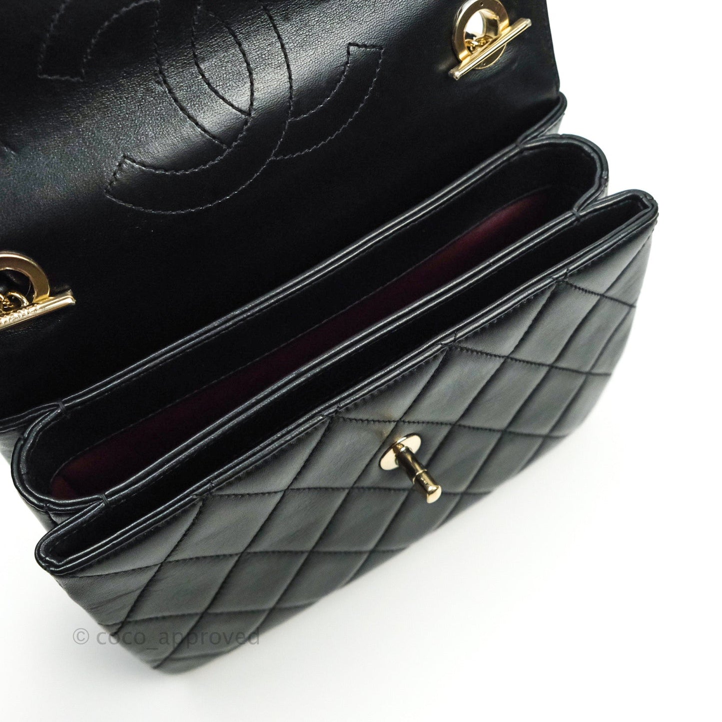 Chanel Trendy CC Small Black Lambskin Gold Hardware