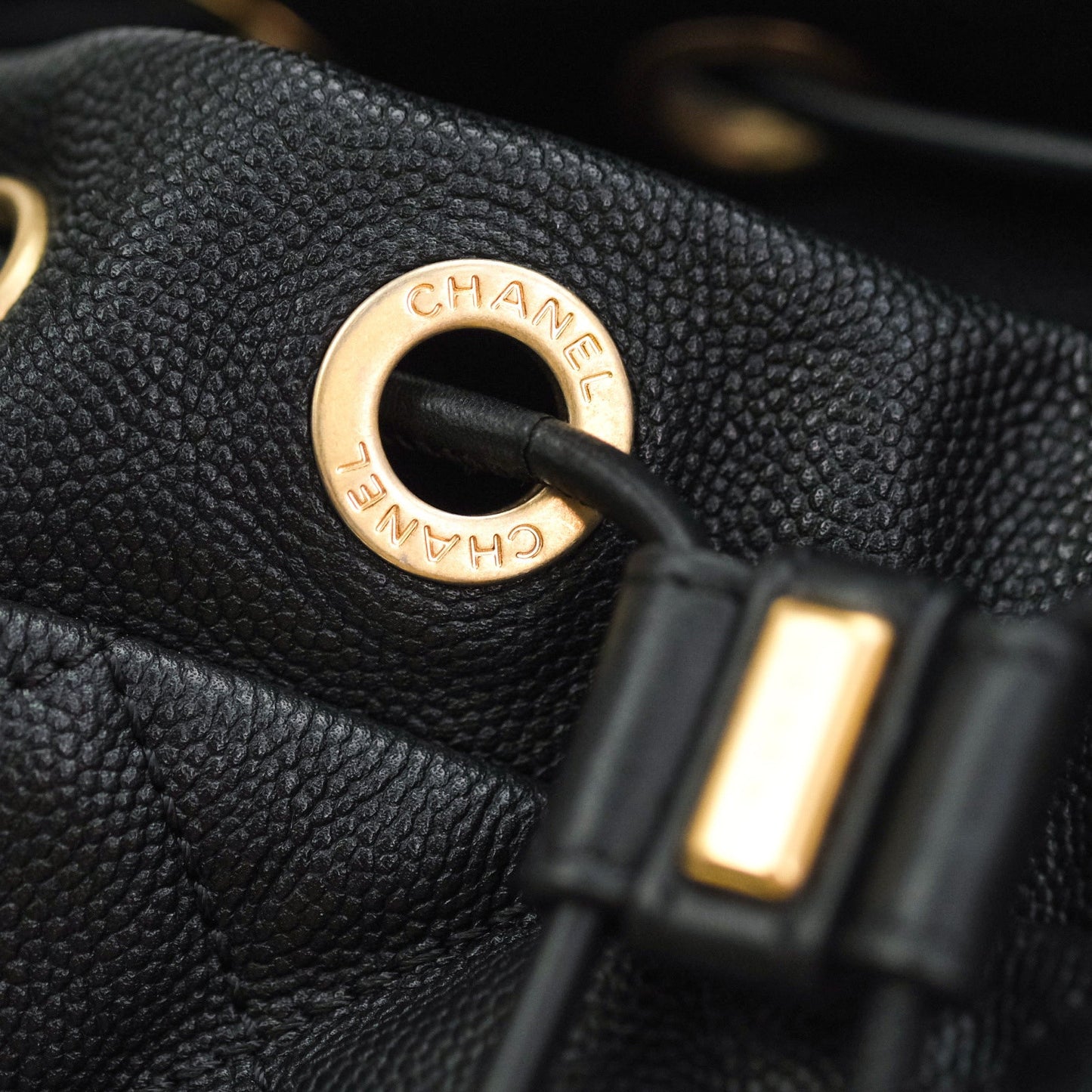 Chanel Quilted Filigree Backpack Black Caviar