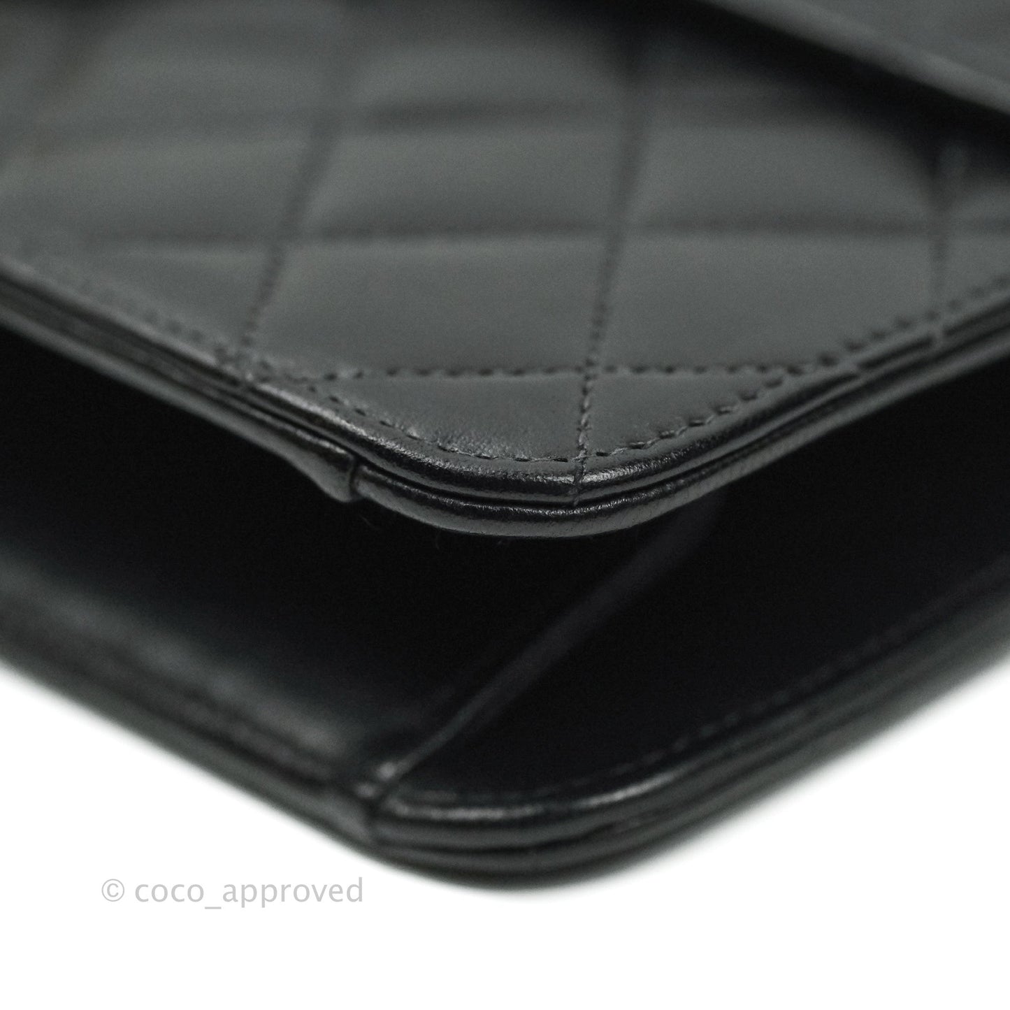 Chanel Vintage Single Flap Black Lambskin Gold Hardware