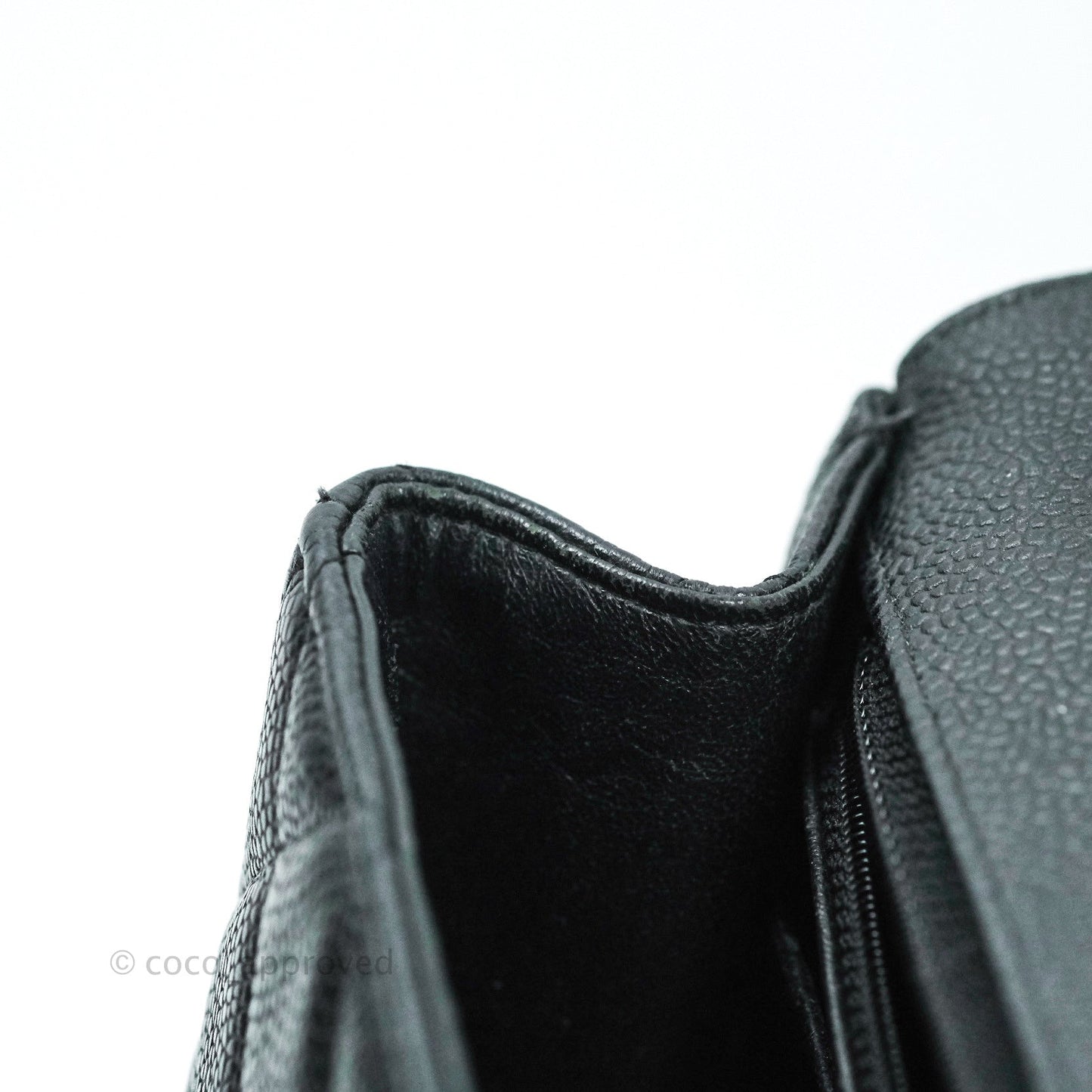 Chanel Quilted Maxi Single Flap Black Caviar Silver Hardware