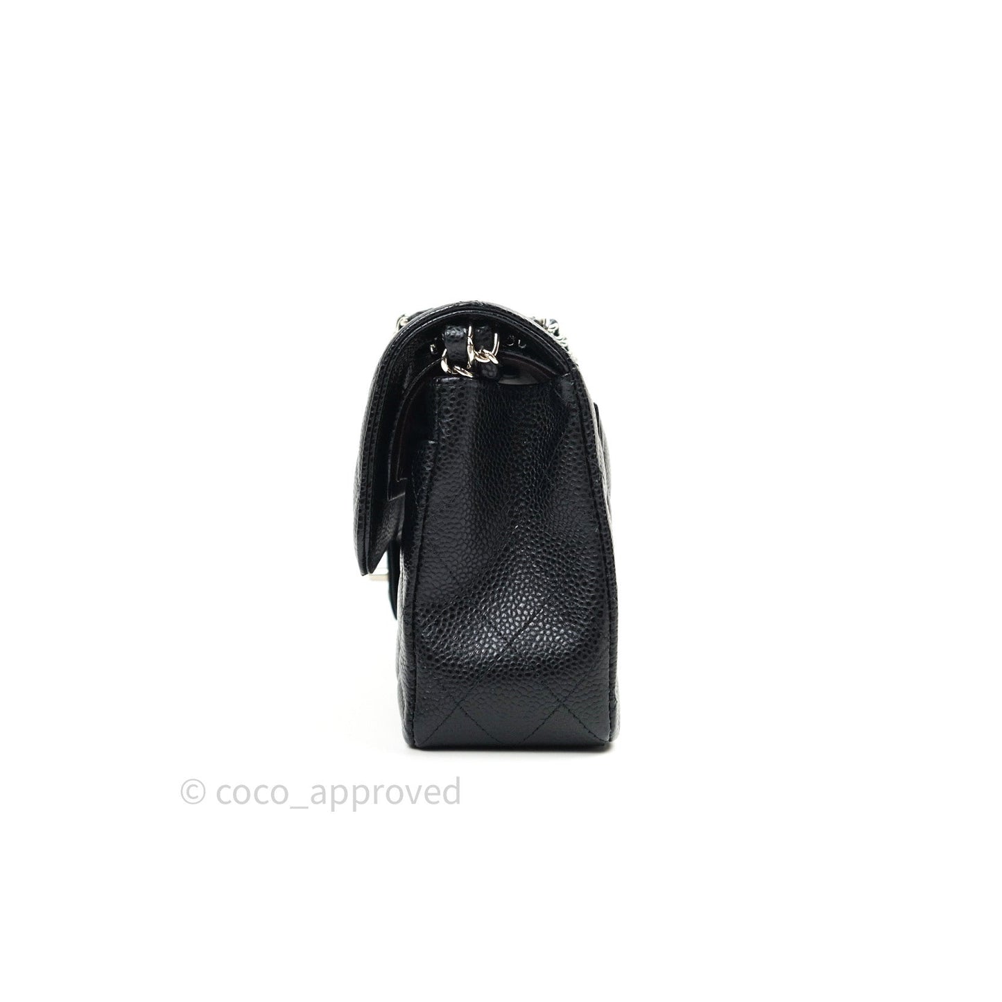 Chanel Classic Small S/M Flap Black Caviar Silver Hardware