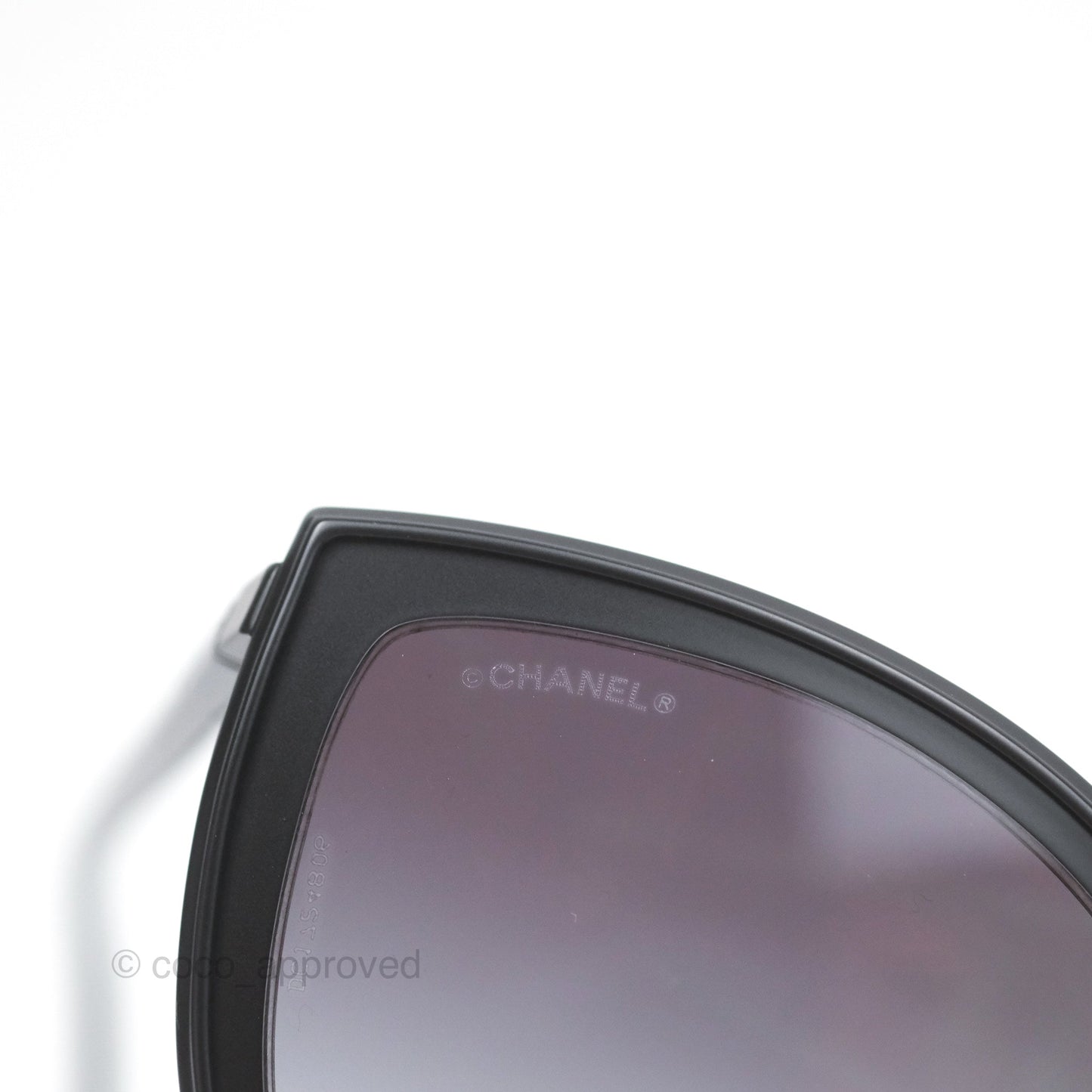 Chanel Cat Eye Sunglasses Matte Black