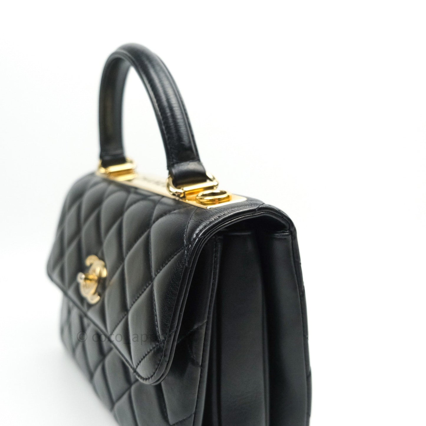 Chanel Trendy CC Small Black Lambskin Gold Hardware