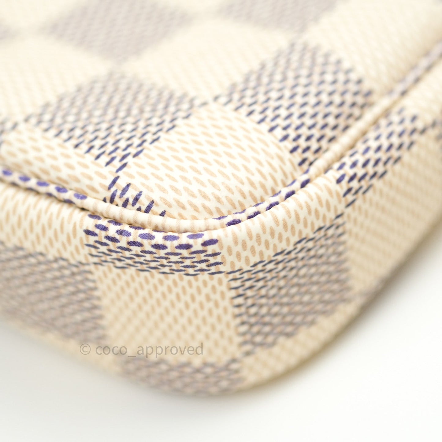 Louis Vuitton Mini Pochette Accessories⁣ Damier Azur Canvas