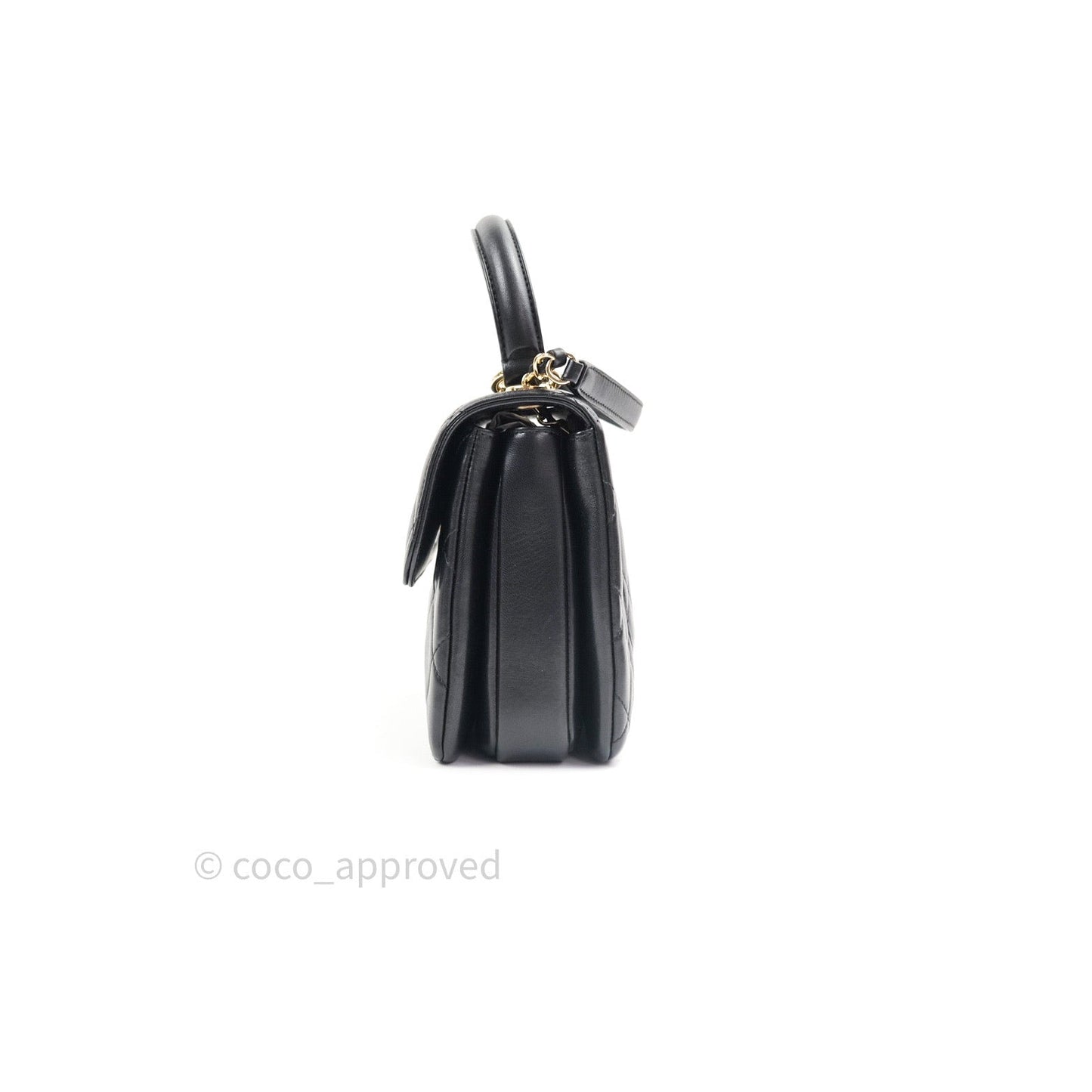 Chanel Trendy CC Small Black Lambskin Gold Hardware