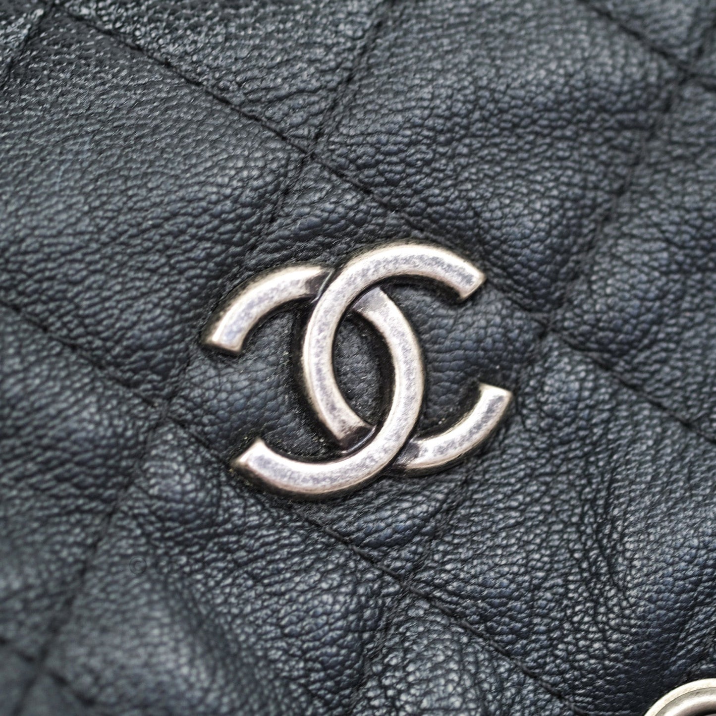 Chanel Gabrielle Backpack Black Goatskin Ombre Small Black