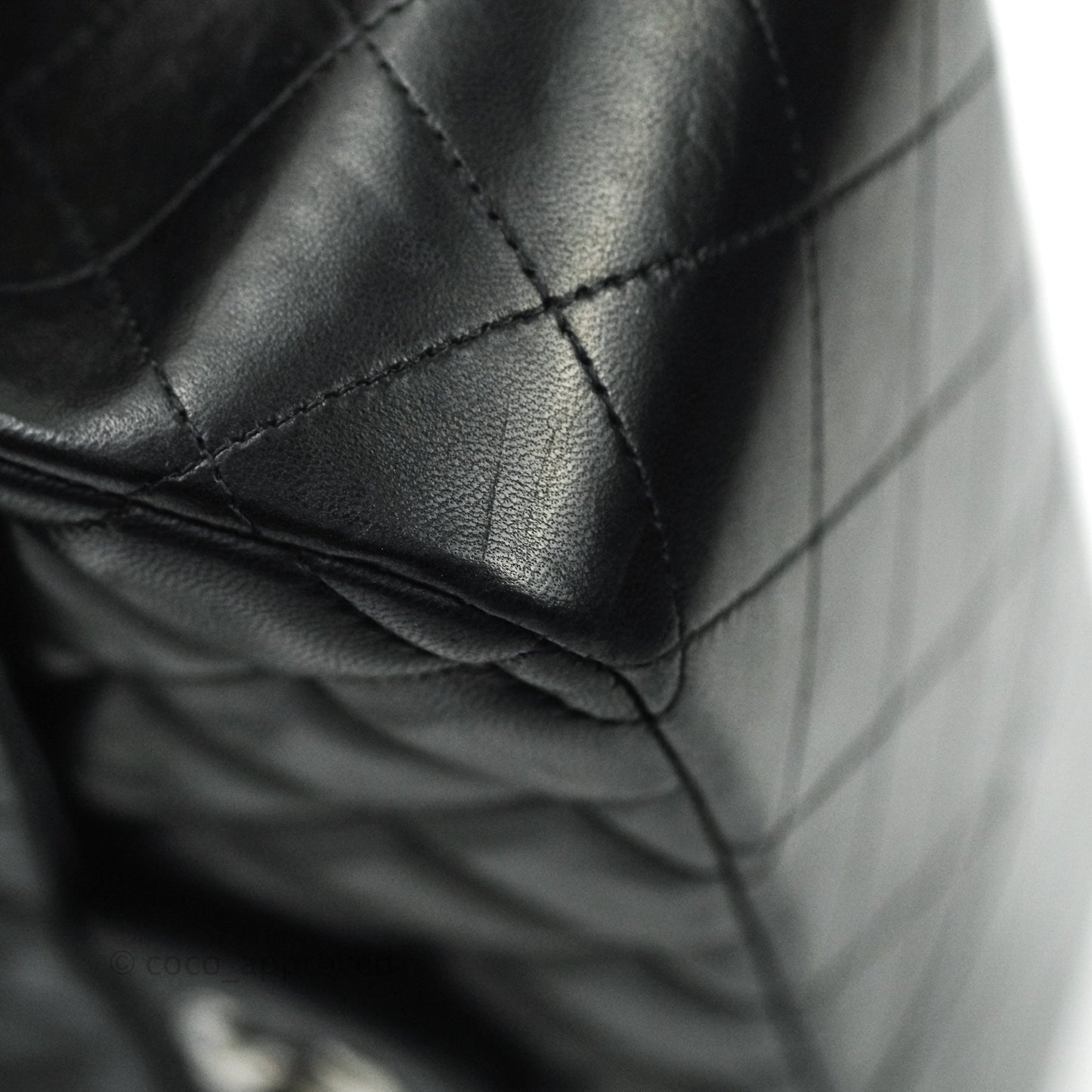 Chanel Jumbo Double Flap Black Lambskin Silver Hardware⁣⁣