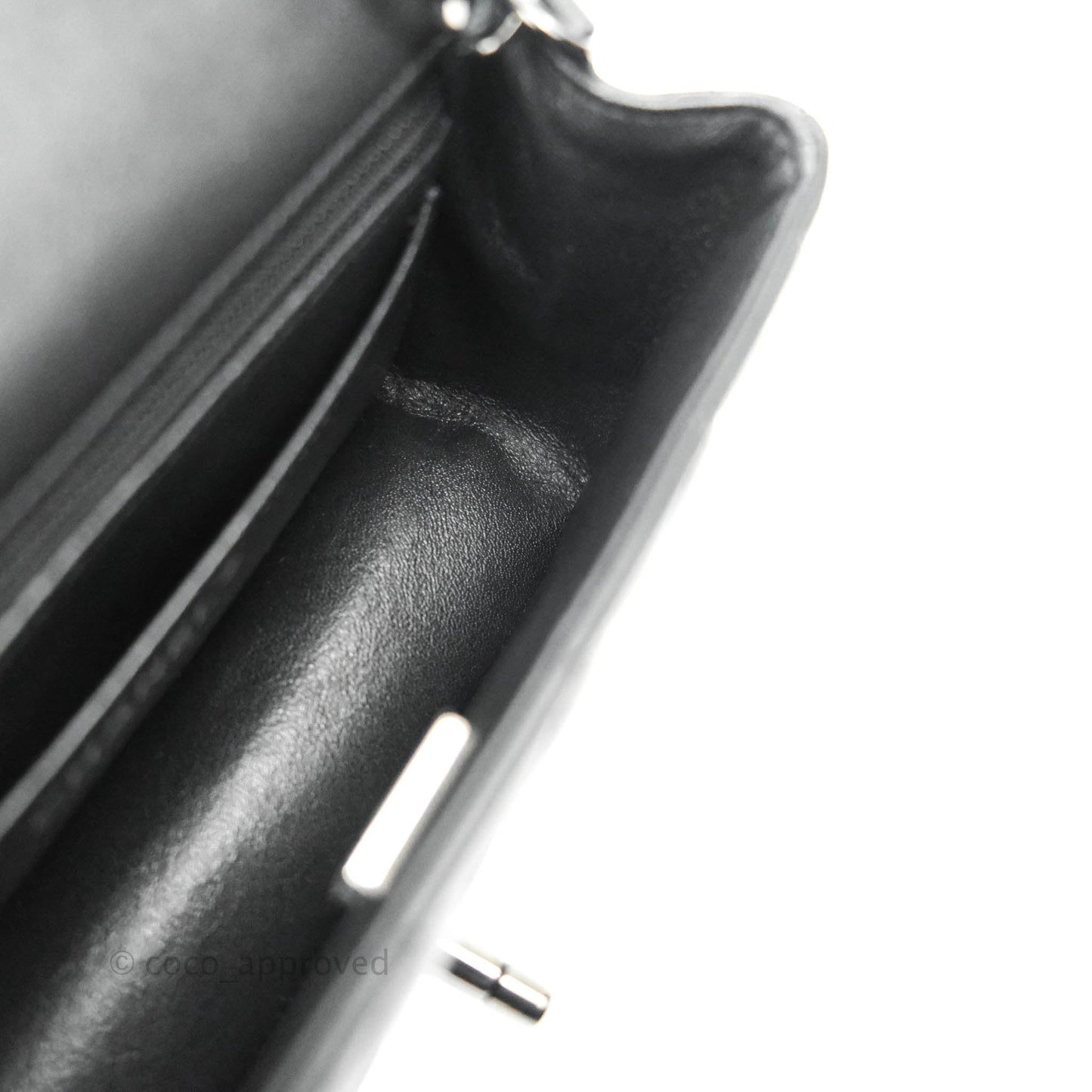 Chanel Quilted Mini Rectangular So Black Lambskin