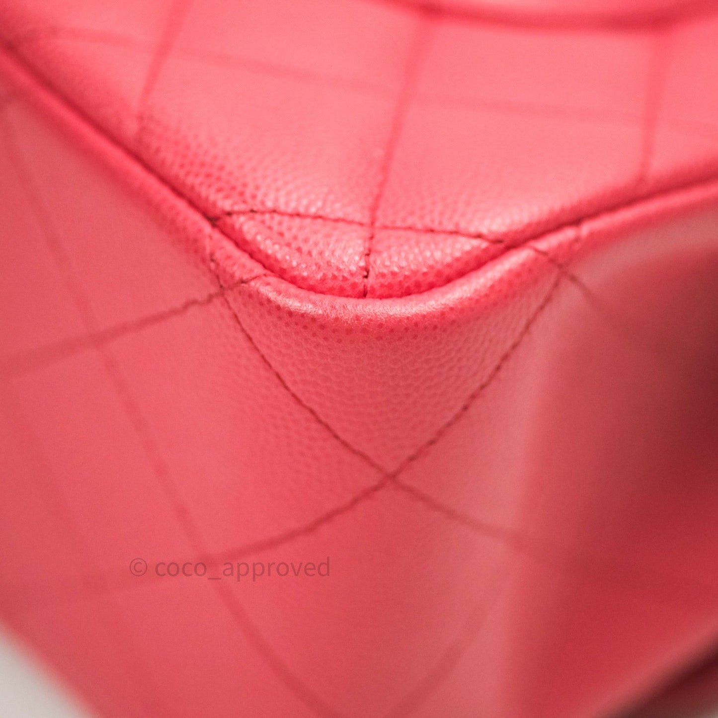Chanel Classic Jumbo Double Flap Pink Caviar Gold Hardware⁣⁣ 17C