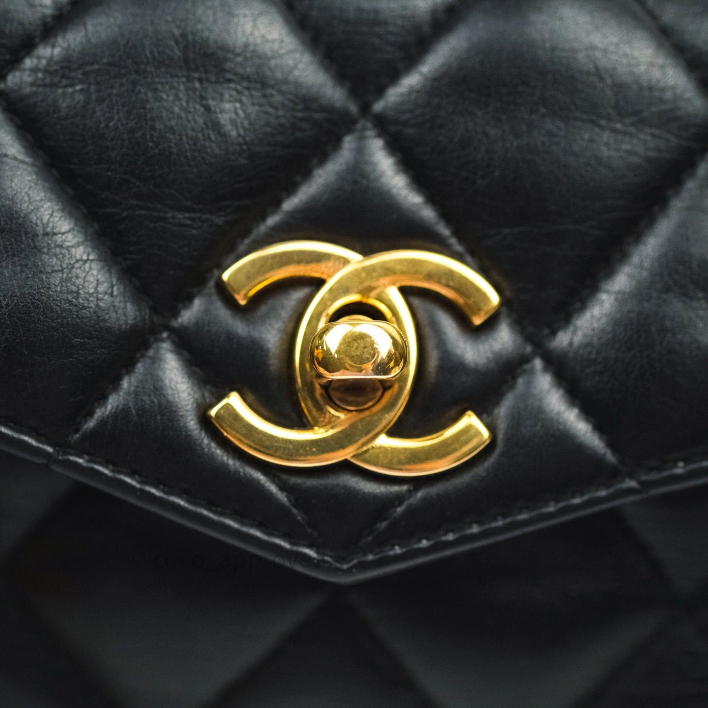 Chanel Quilted Belt Bag Black Lambskin 24K Gold Hardware