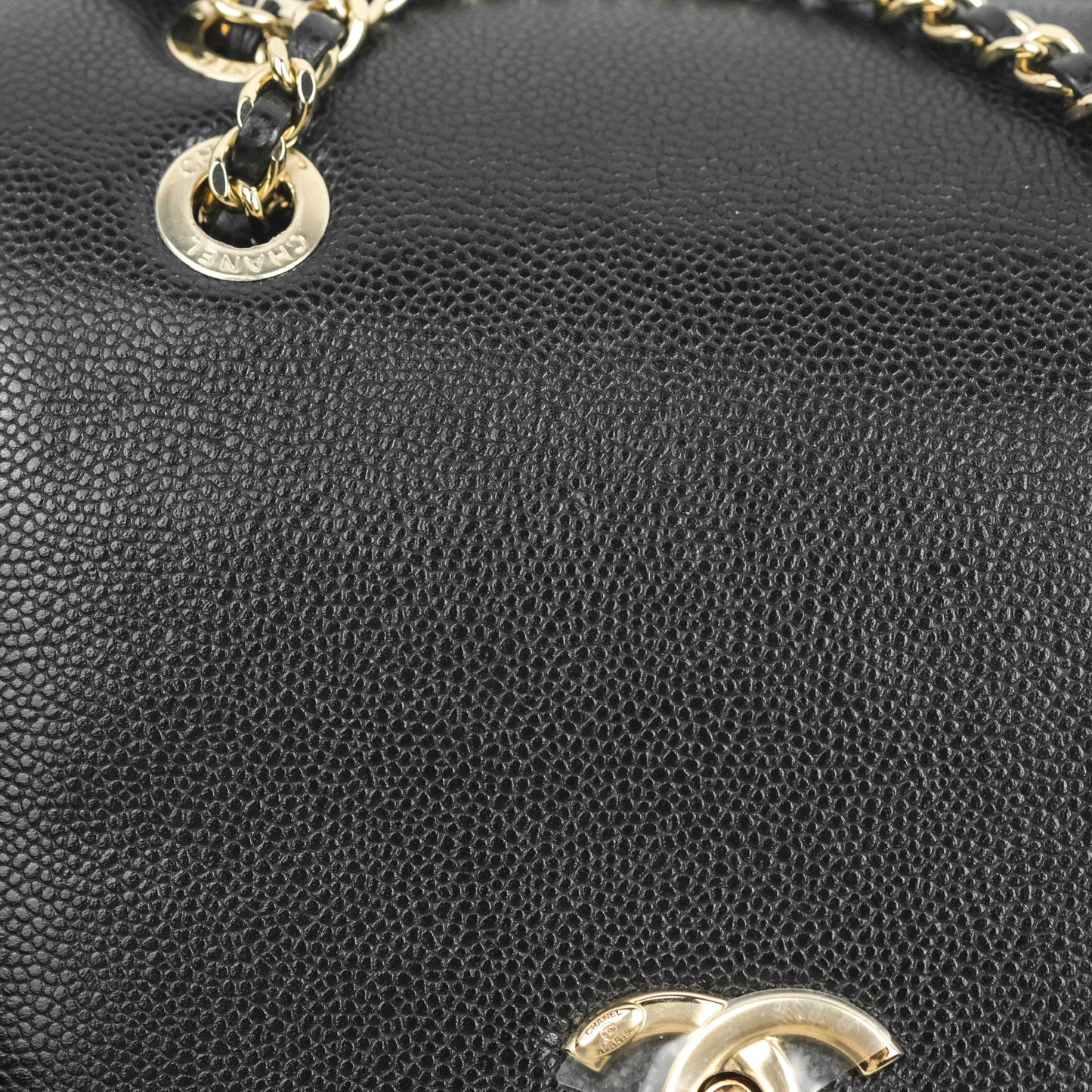 Chanel Quilted Business Affinity Backpack Black Caviar Gold Hardware