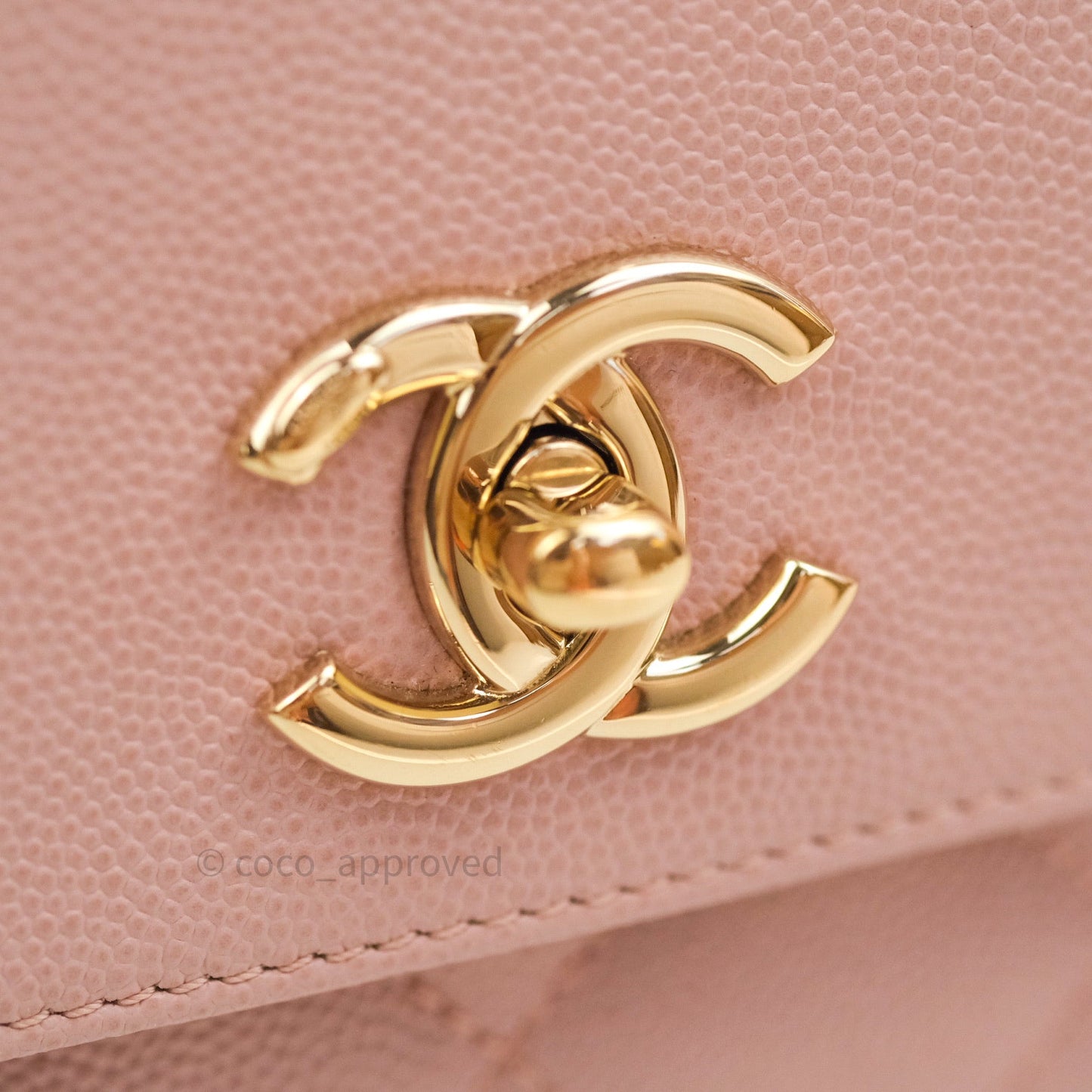 Chanel Quilted Medium Business Affinity Flap Light Pink Light Gold Hardware