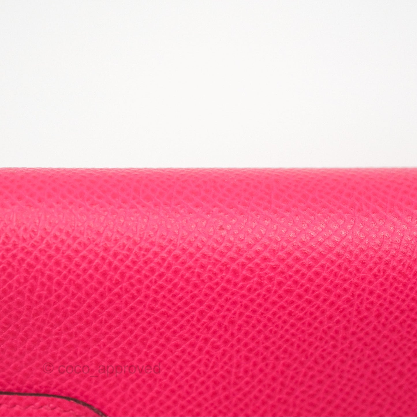Hermès Small Kelly Wallet Rose Extreme I6 Epsom Palladium Hardware