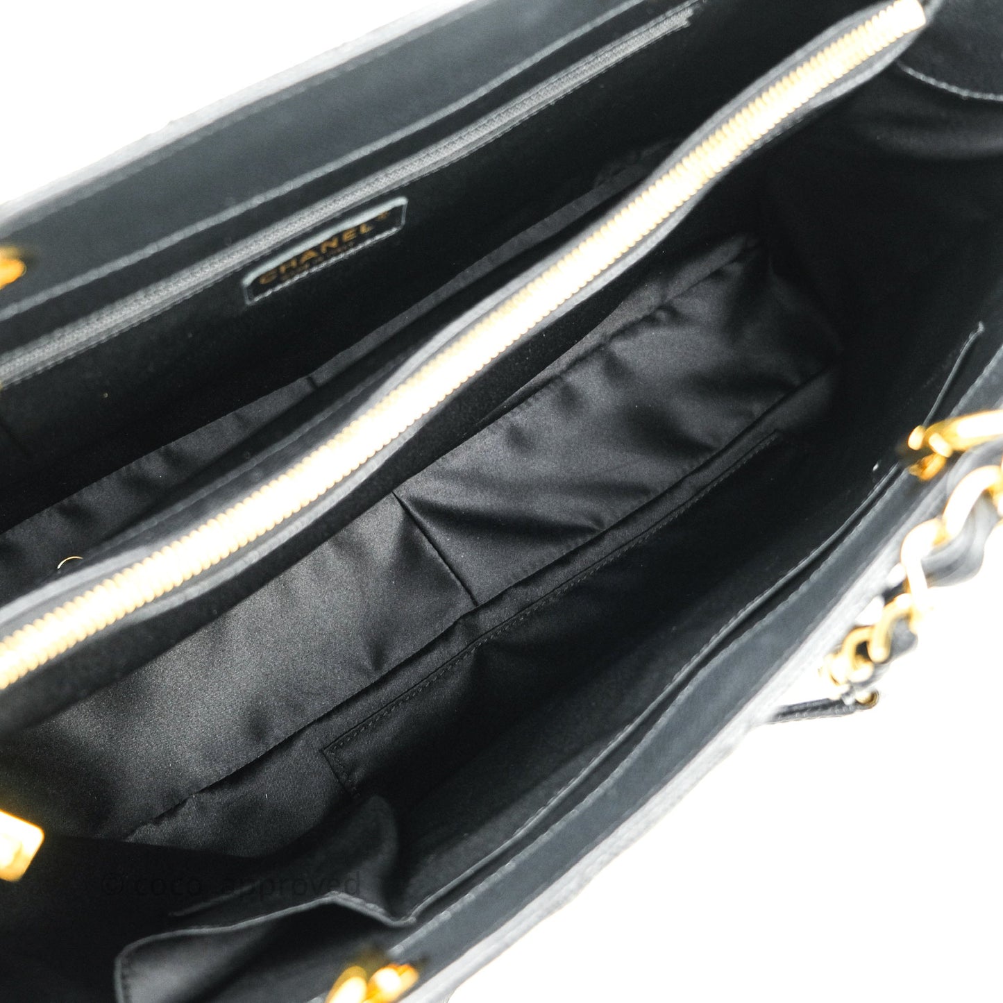 Chanel XL Grand Shopping Tote GST Black Caviar Gold Hardware