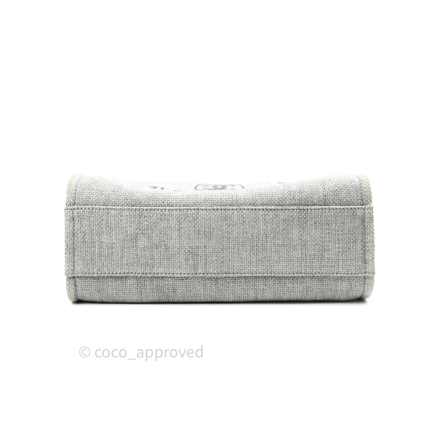 Chanel Canvas Deauville Medium Tote Grey