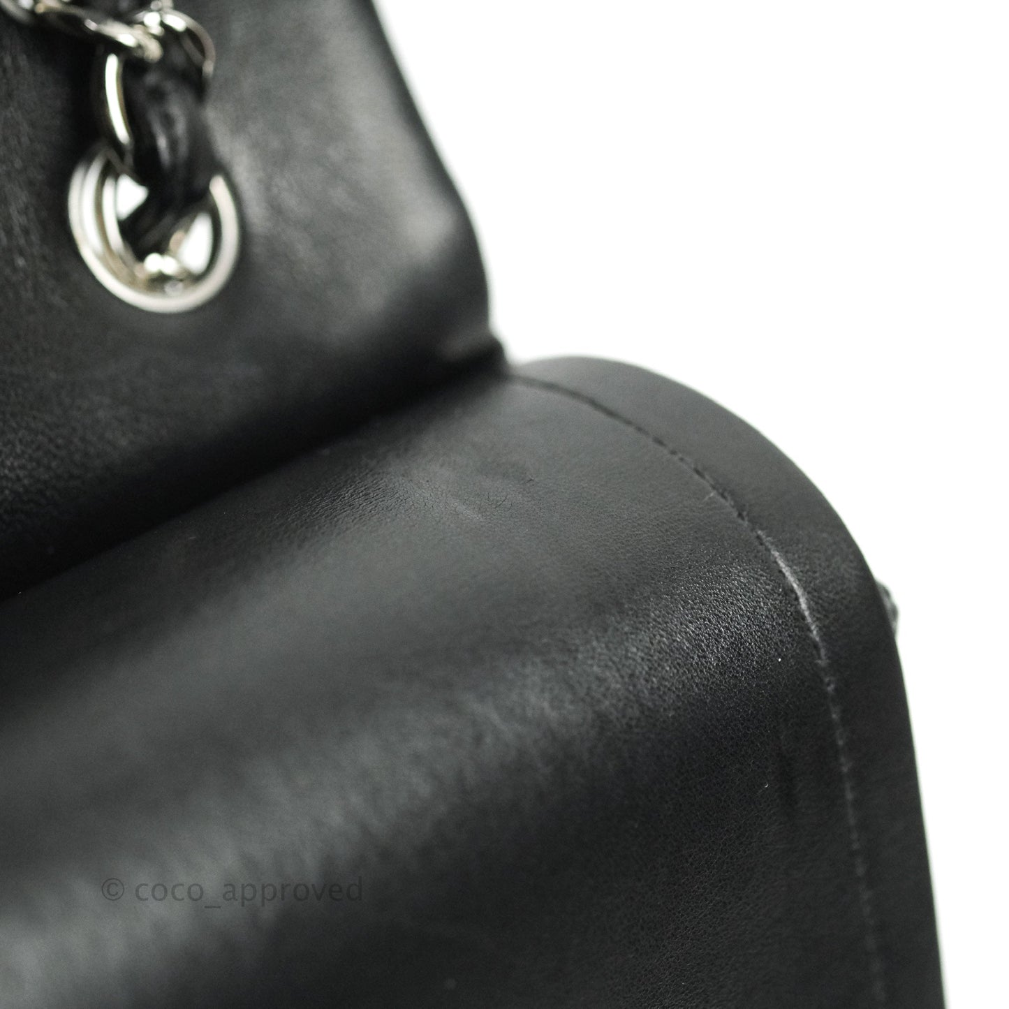 Chanel Jumbo Double Flap Bag Black Lambskin Silver Hardware⁣⁣