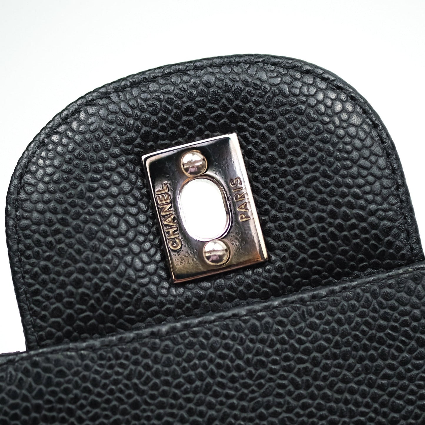Chanel Classic Maxi Single Flap Quilted Black Caviar Silver Hardware