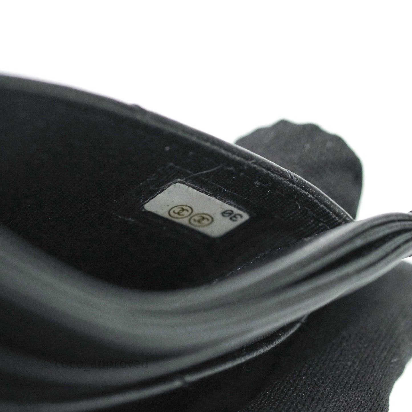 Chanel So Black Chevron Reissue Aged Calfskin Flat Card Holder