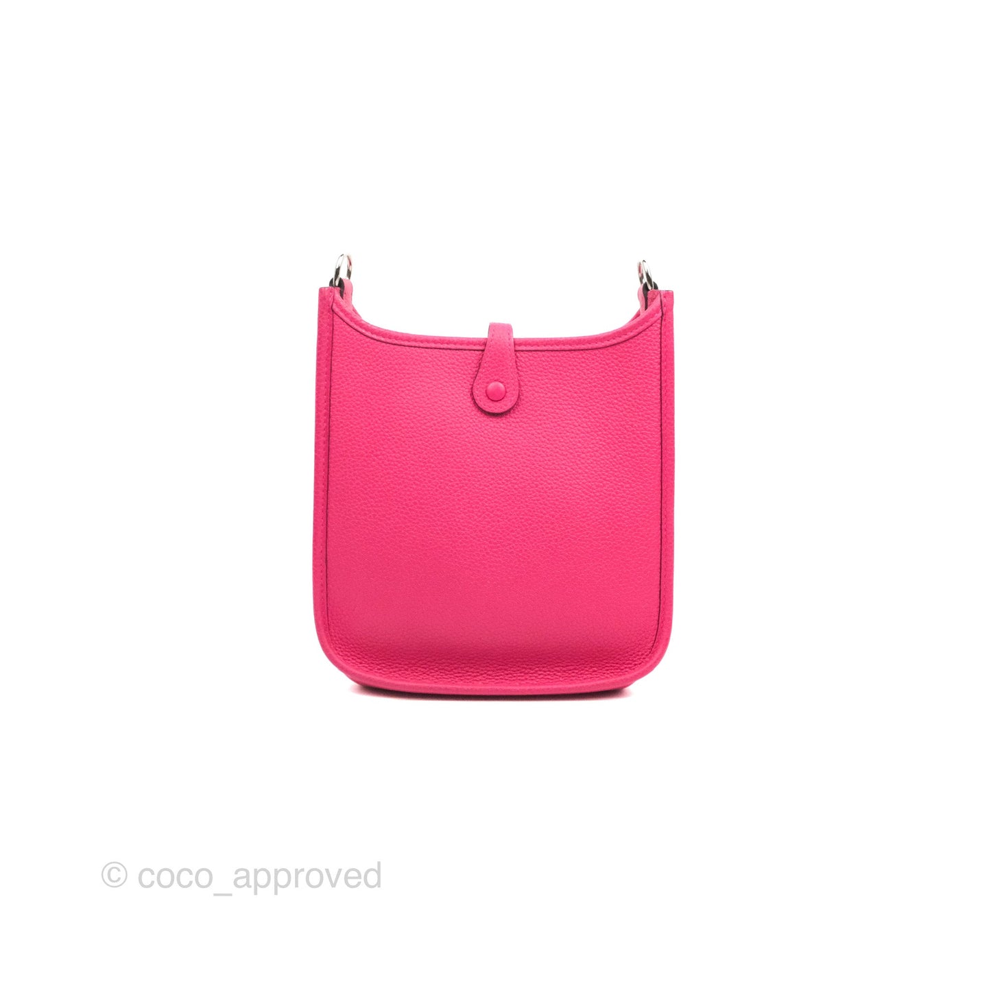 Hermès Mini Evelyne 16 Rose Mexico TM Palladium Hardware