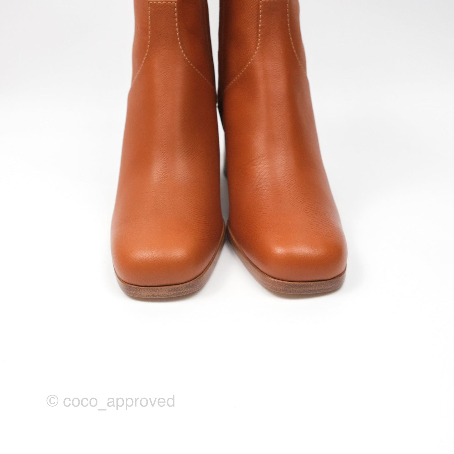 Hermès Flatteuse 60 Ankle Boot Natural Calfskin