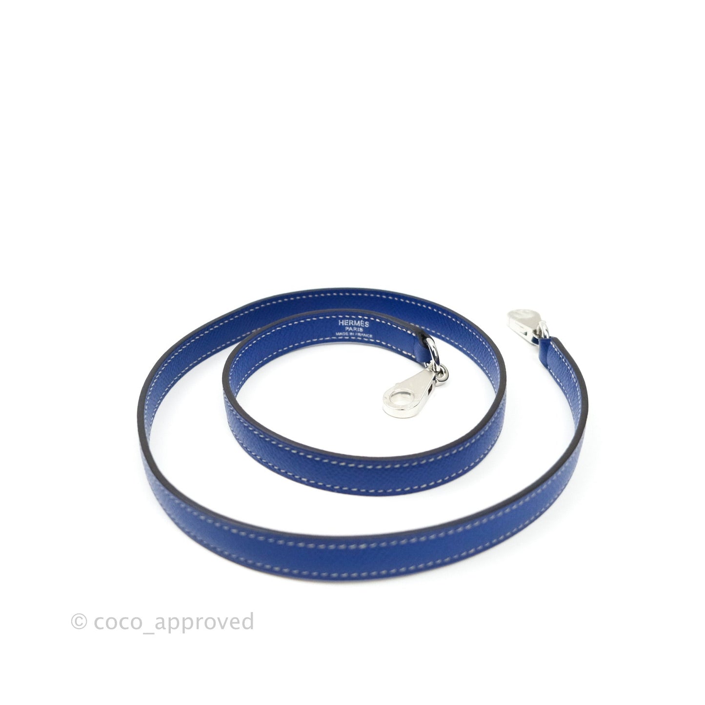 Hermès Kelly 32 Bleu Electrique Epsom Palladium Hardware