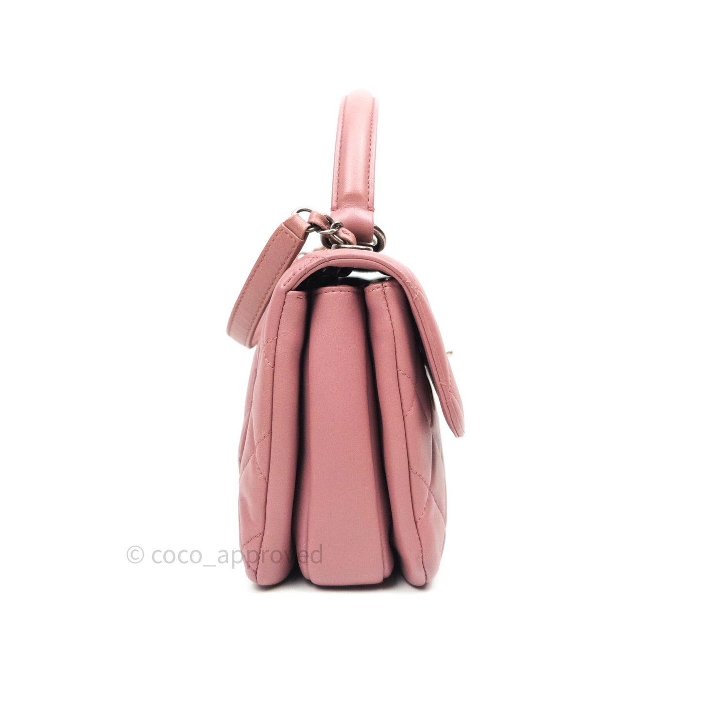 Chanel Quilted Small Trendy CC Flap Bag Mauve Pink Lambskin Ruthenium Hardware