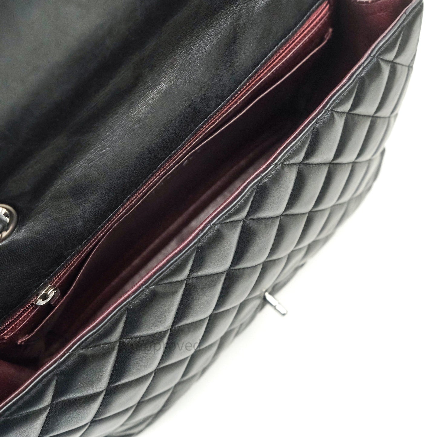 Chanel Jumbo Single Flap Black Lambskin Silver Hardware⁣⁣