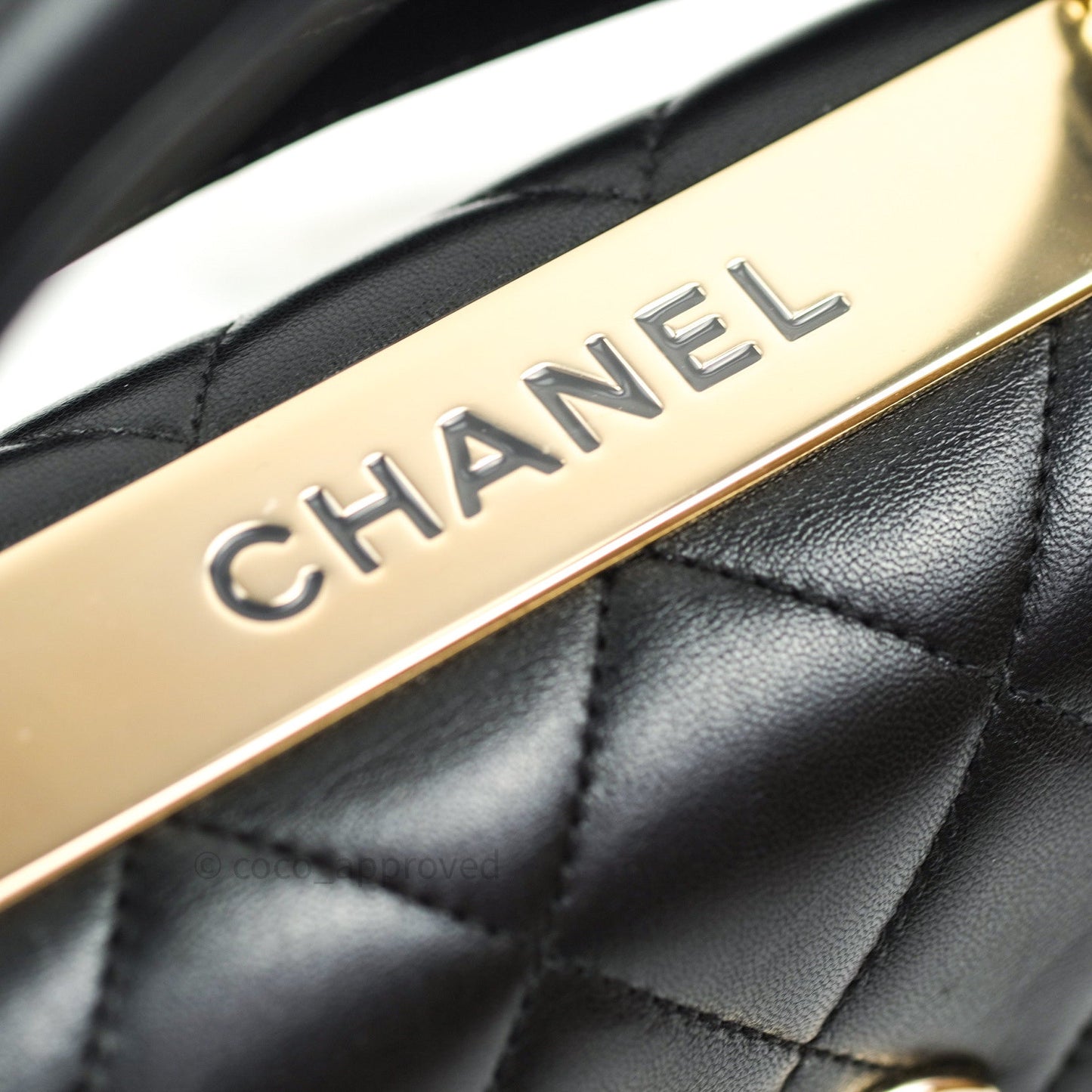 Chanel Trendy CC Small Black Lambskin Gold Hardware