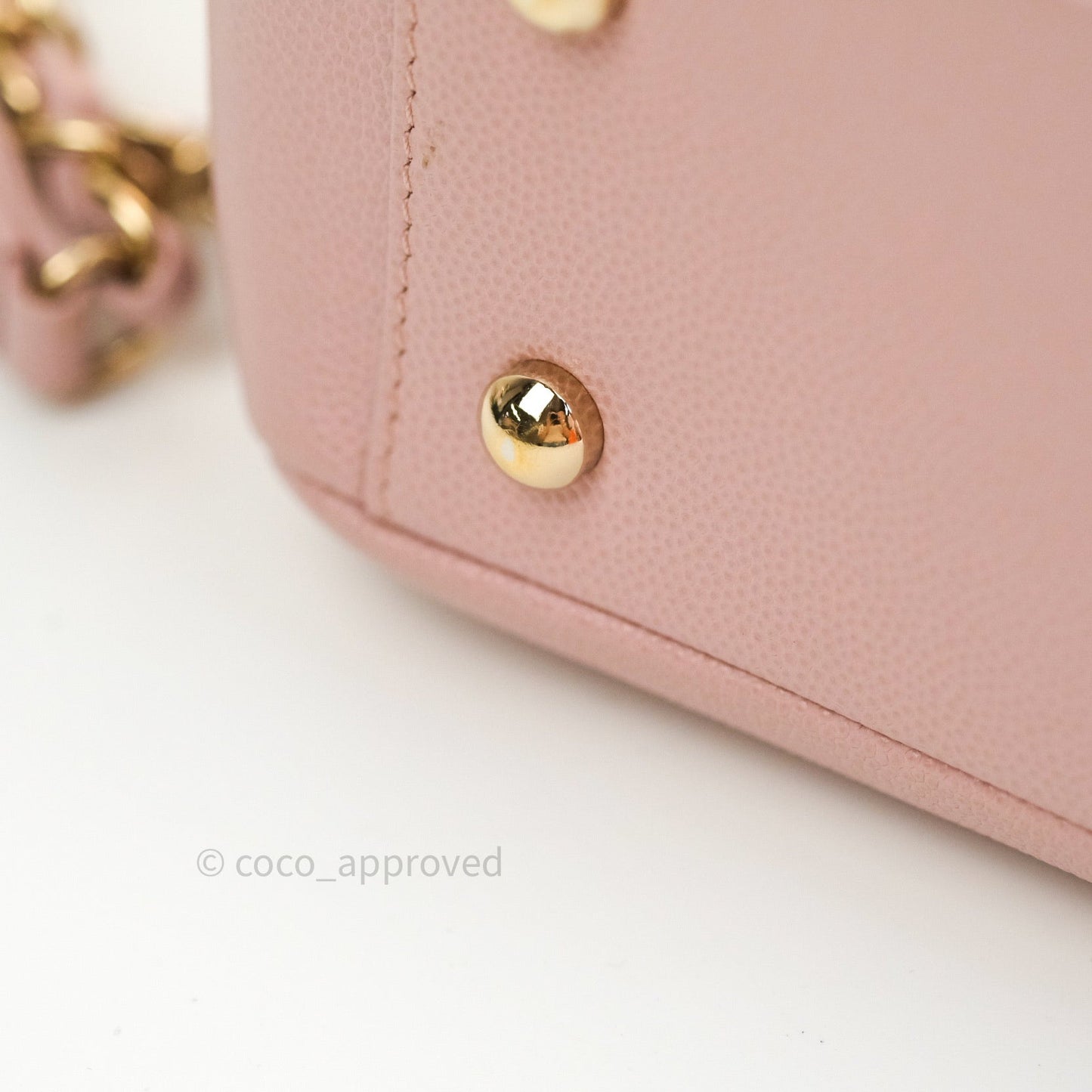 Chanel Quilted Medium Business Affinity Flap Light Pink Light Gold Hardware