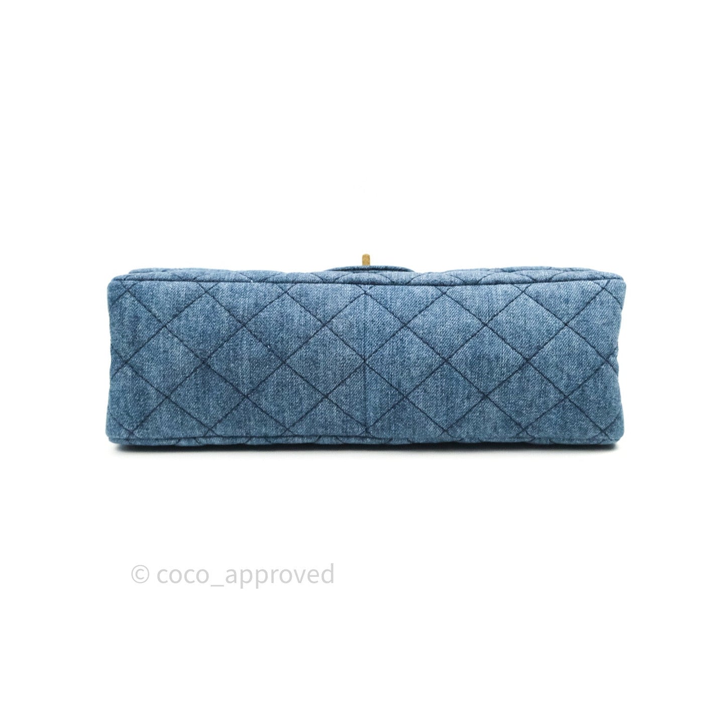 Chanel Reissue Quilted Denim Dark Blue Gold Hardware 226