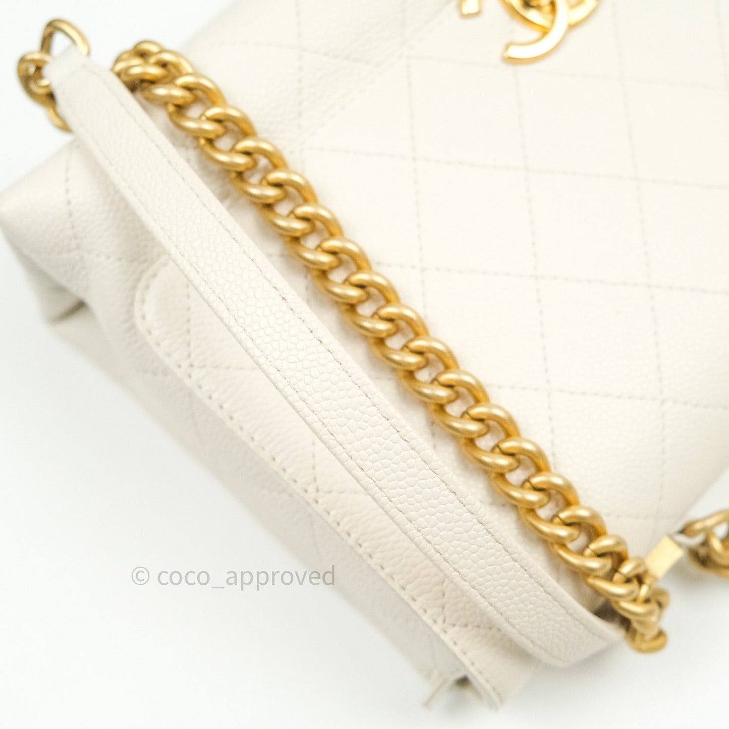 Chanel Chic Affinity Medium Grained Calfskin White Gold Hardware