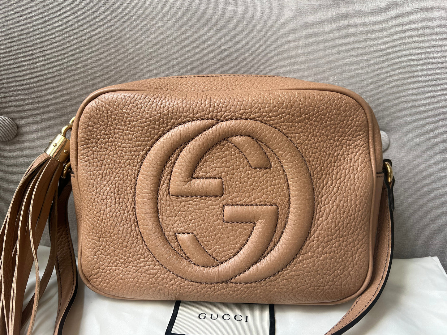 Luxury Gucci Rose Beige Soho Disco