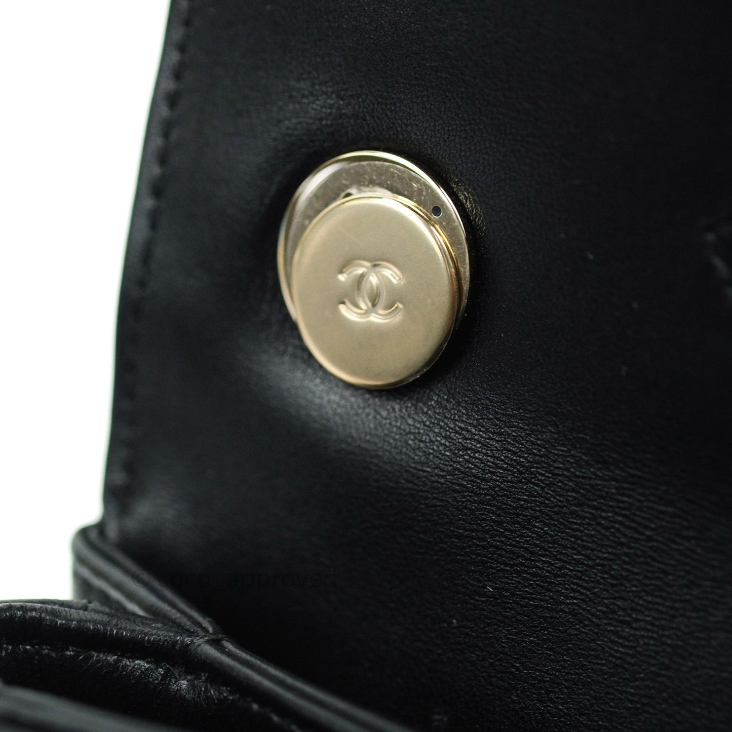Chanel Trendy CC Small Black Lambskin Gold Hardware