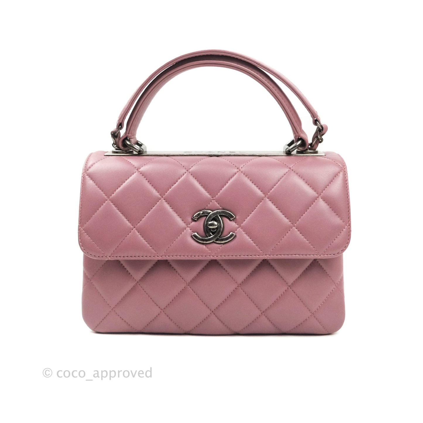 Chanel Trendy CC Small Mauve Pink Lambskin Ruthenium Hardware