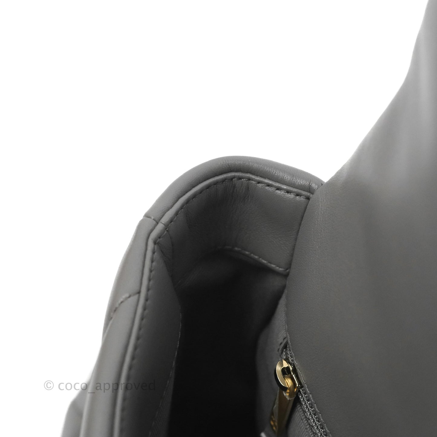 Chanel 19 Small Dark Grey Mixed Hardware