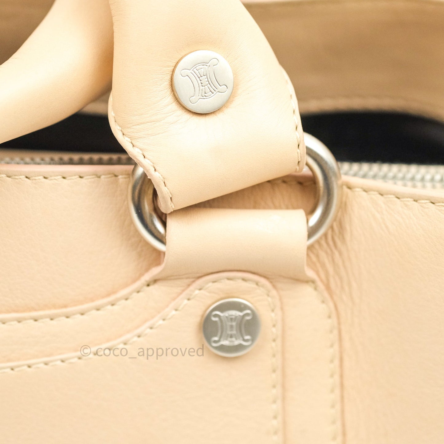 Céline Cream Boogie Handbag Vintage