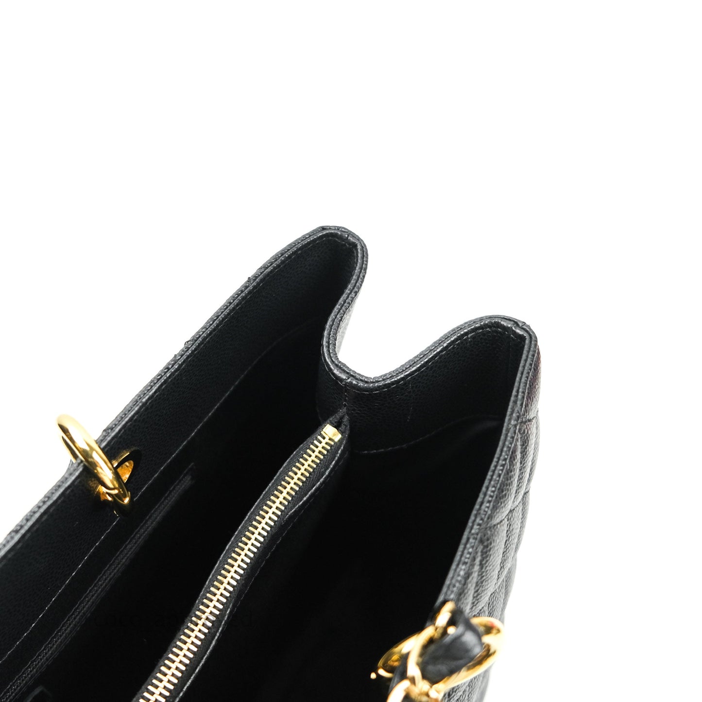 Chanel XL Grand Shopping Tote GST Black Caviar Gold Hardware